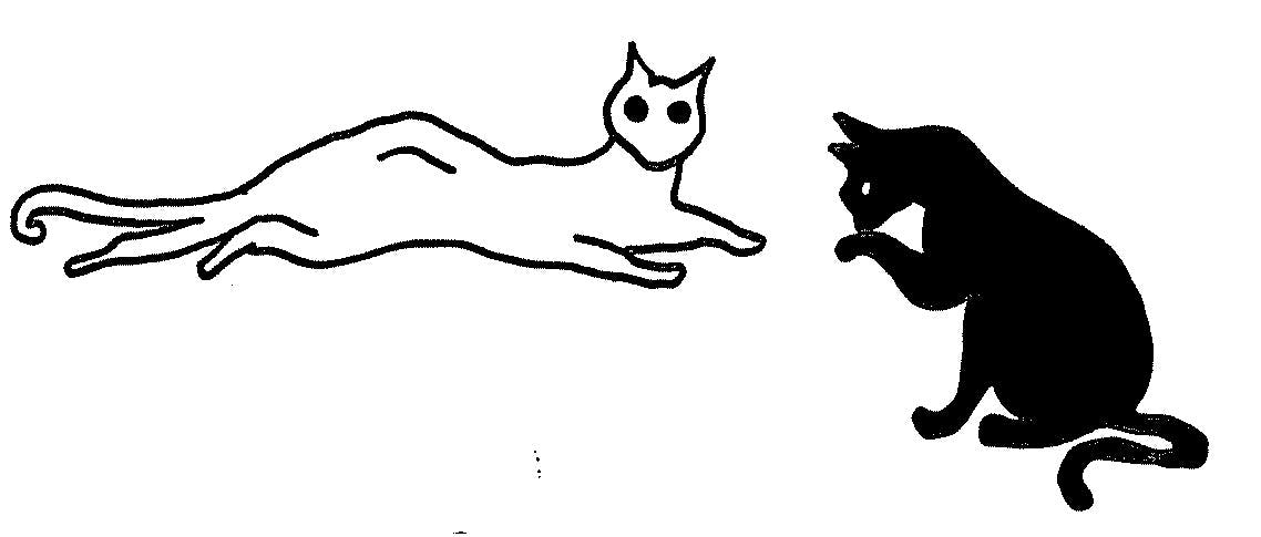 Sketch of 2 cats