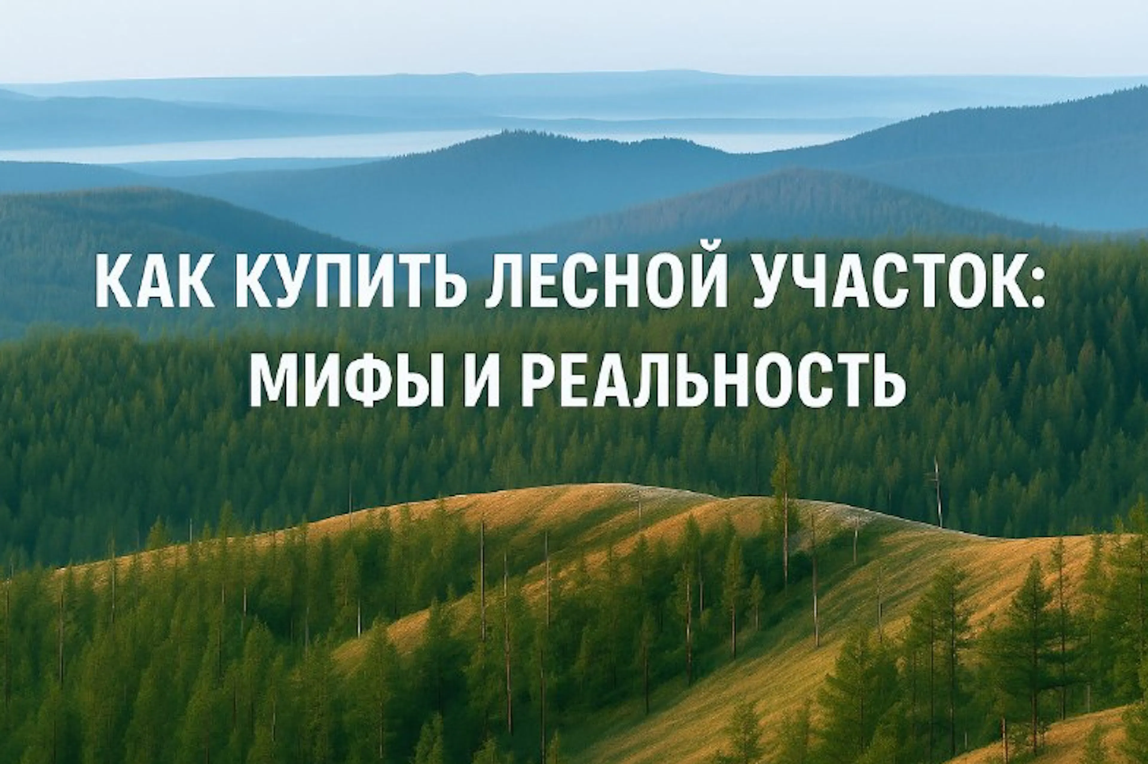 как купить лесной участок 