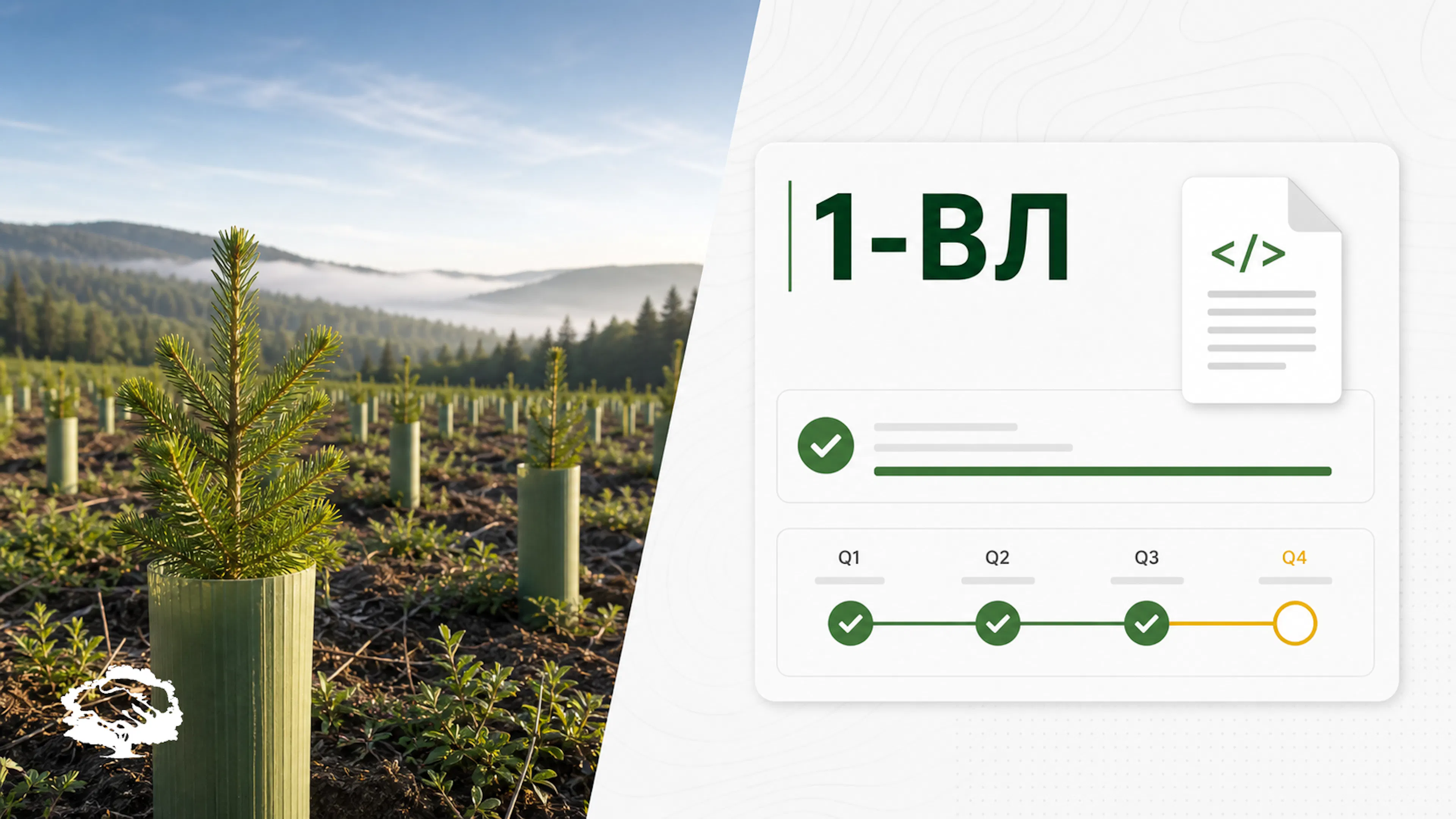 Электронный отчет о воспроизводстве лесов по форме 1-ВЛ, сверка ПОЛ, актов и XSD перед подачей.