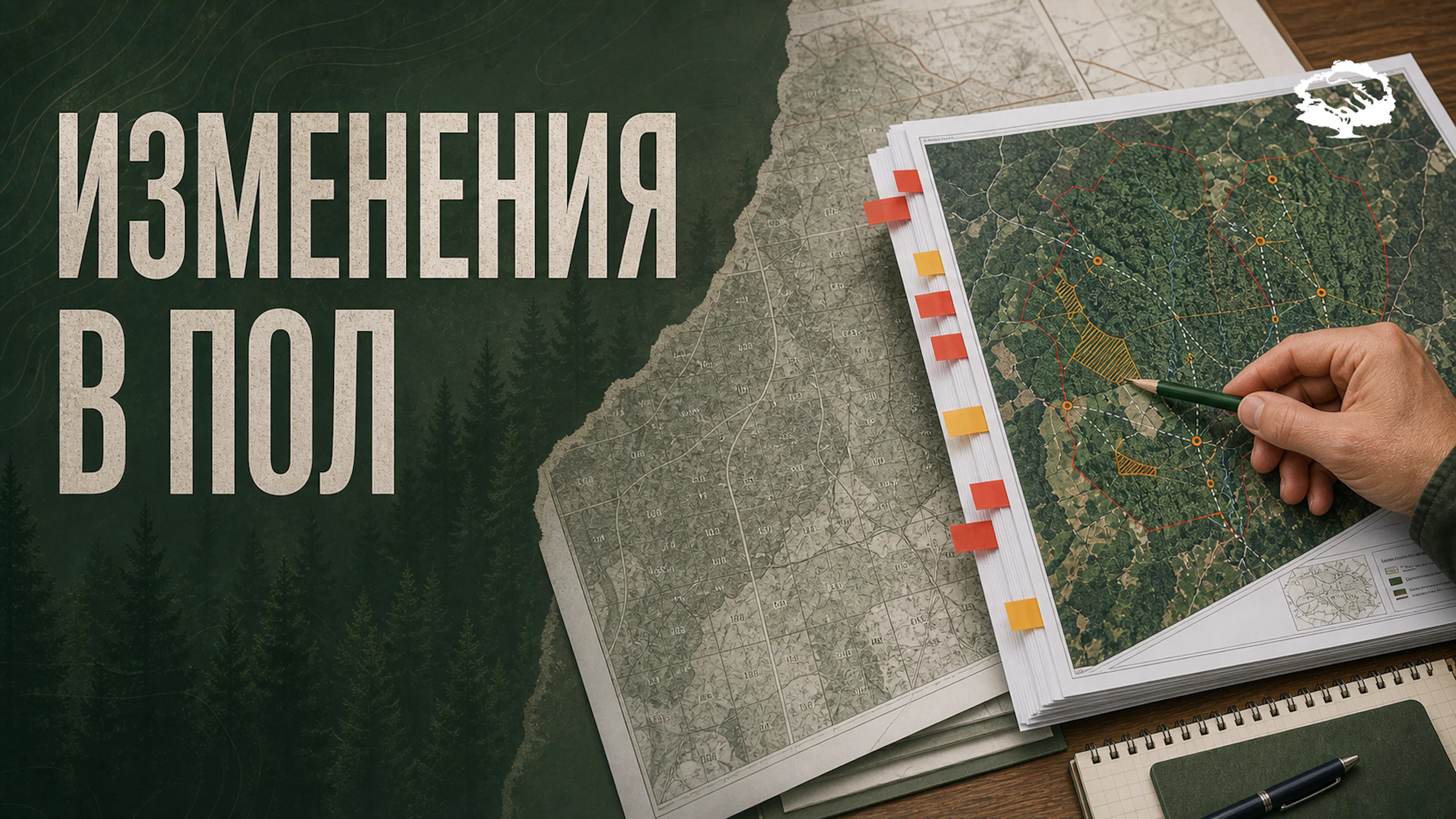Проект освоения лесов с отметкой об изменениях, картой лесного участка и экспертной проверкой документов.