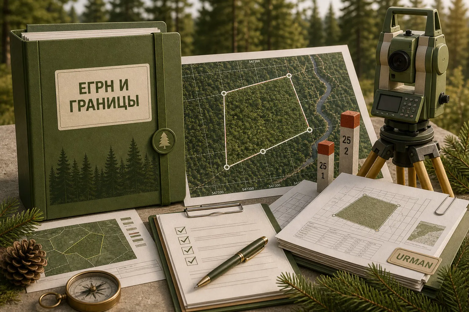 Кадастровый учет лесного участка, границы и документы ЕГРН