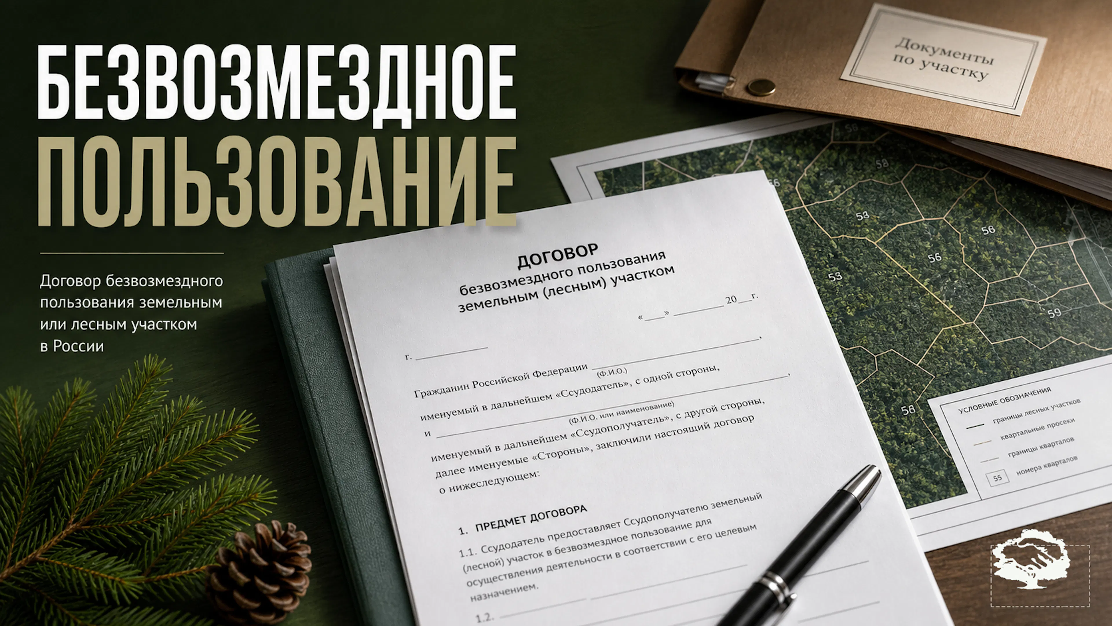 Договор безвозмездного пользования земельным и лесным участком