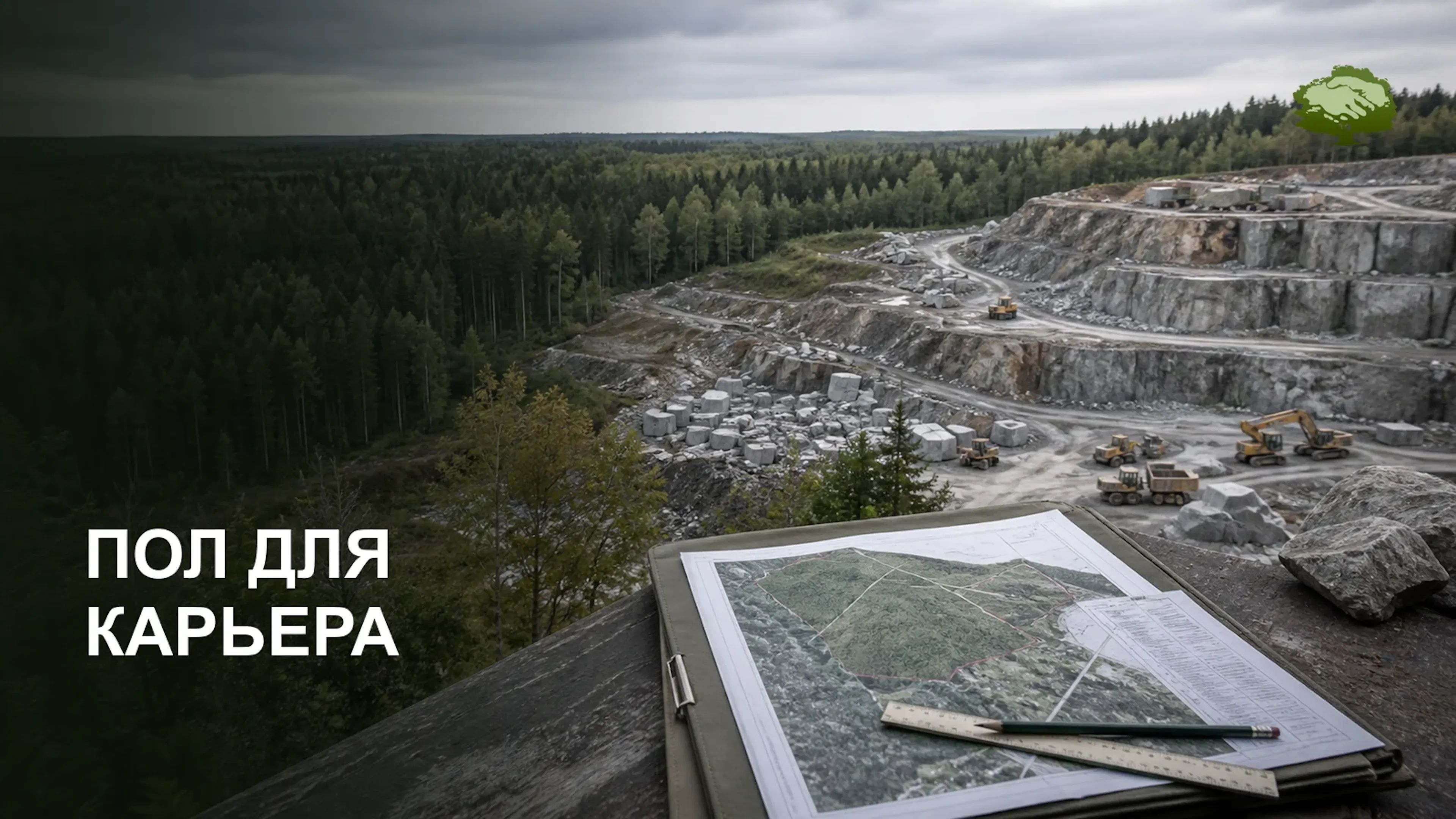 Диоритовый карьер у лесного массива — кейс разработки проекта освоения лесов