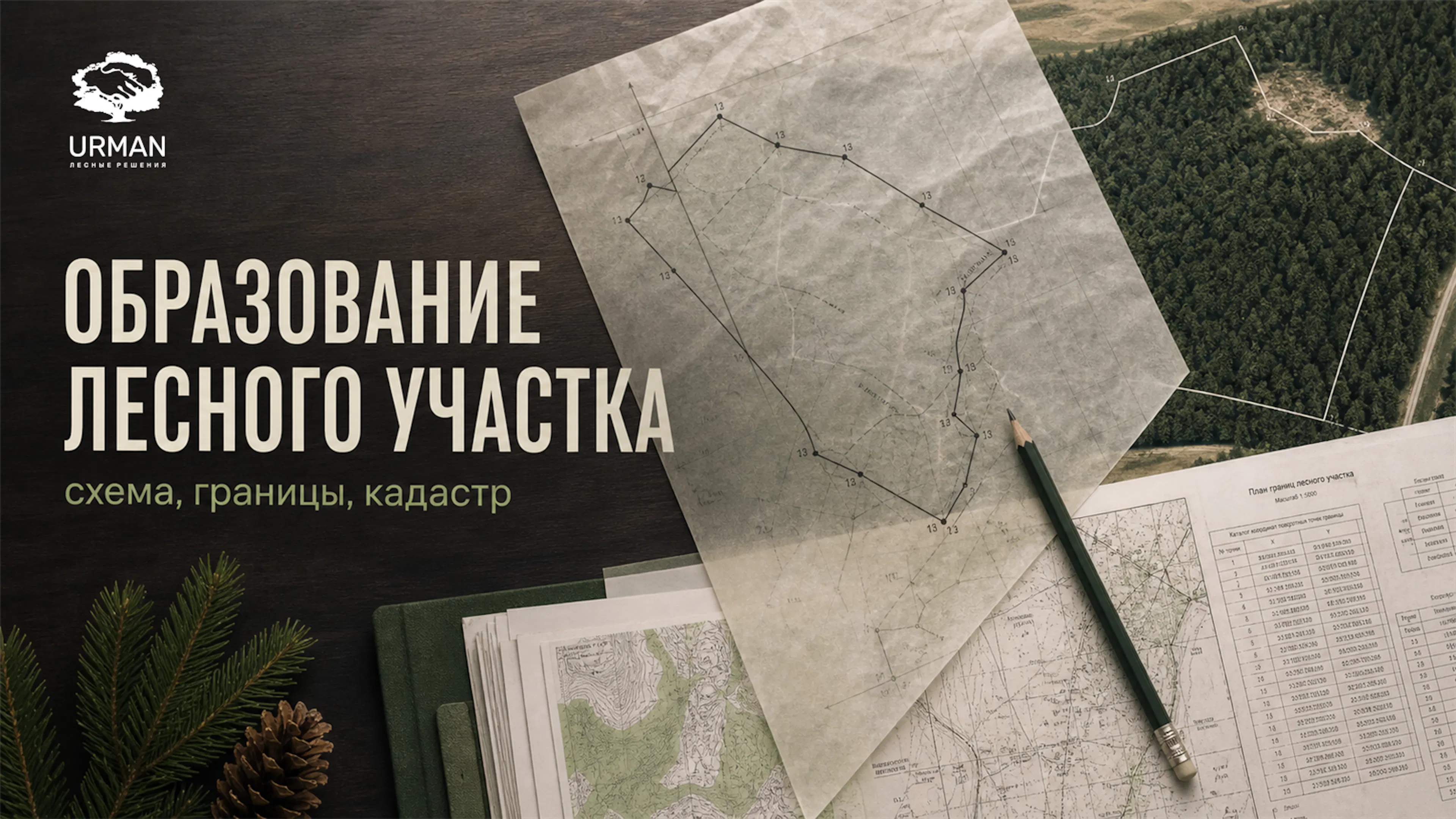 Обложка статьи об образовании лесного участка: схема, границы и кадастровый учет