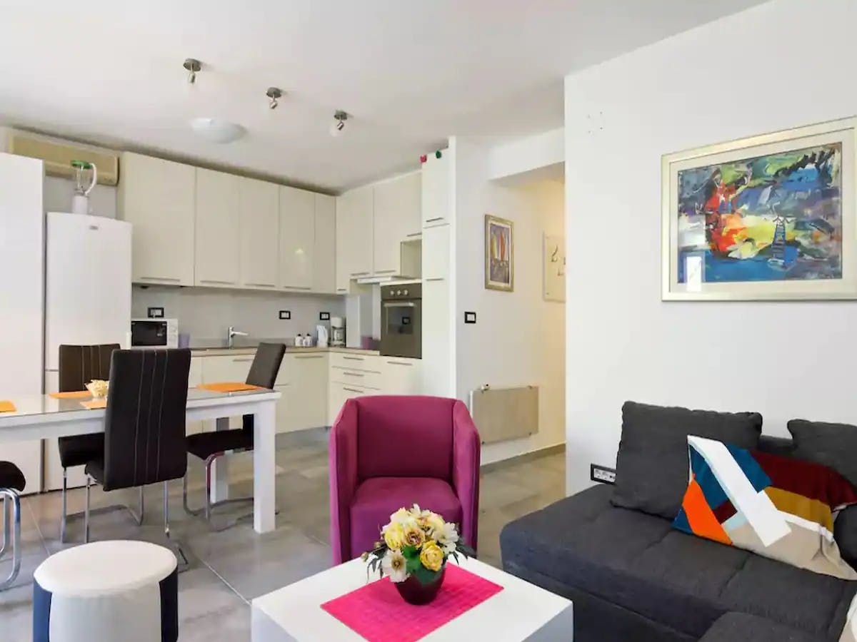 Dining and living area