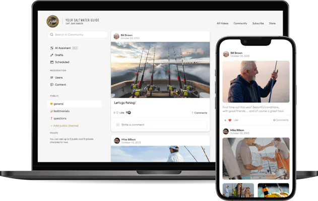 Your Saltwater Guide community on web and mobile