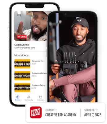 Creative Fam Academy branded mobile apps