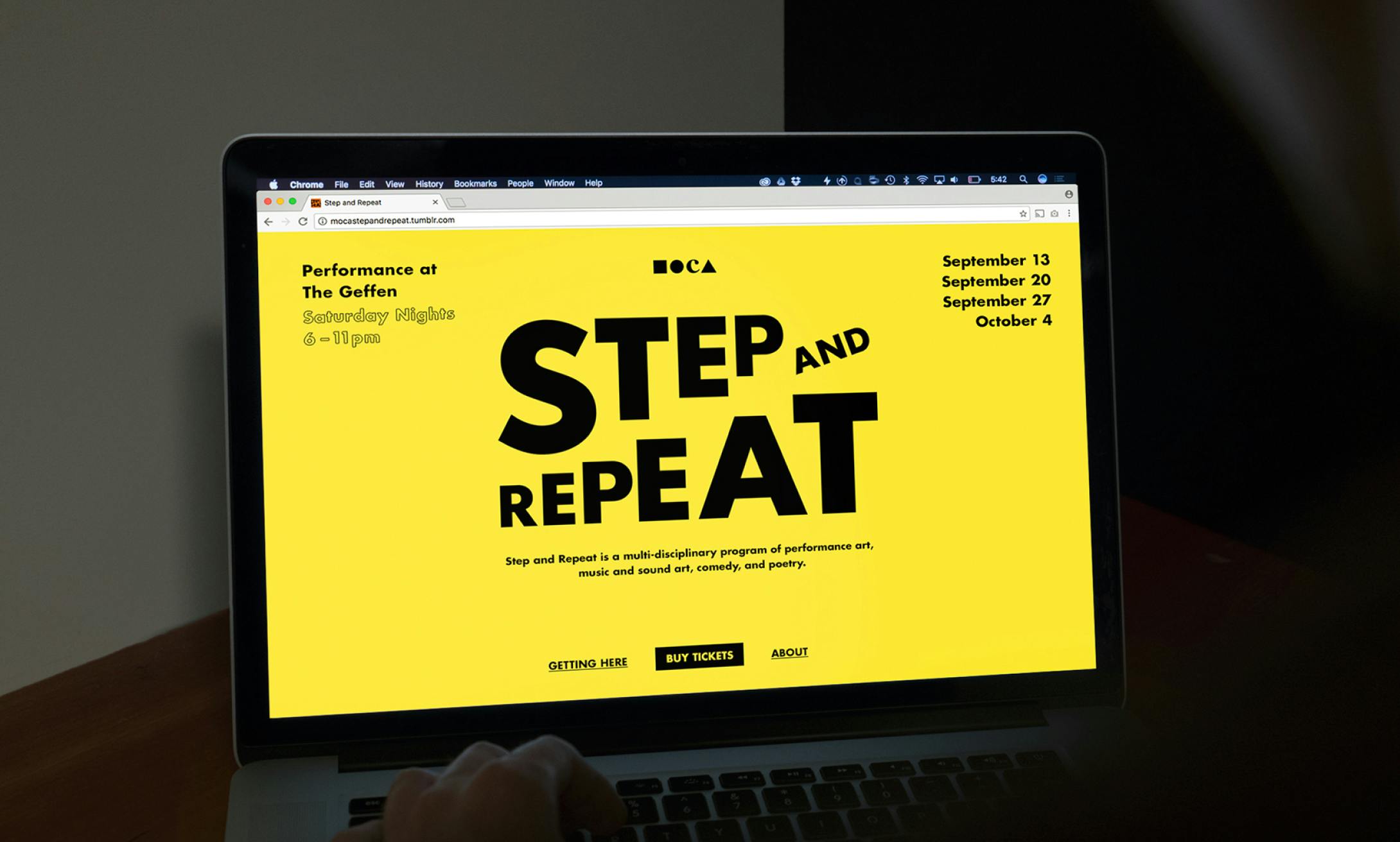 An online flyer for the Step and Repeat program