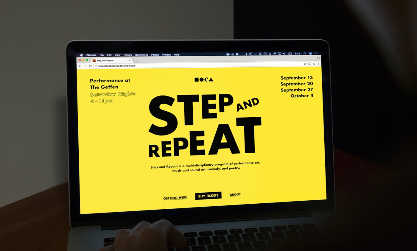 An online flyer for the Step and Repeat program