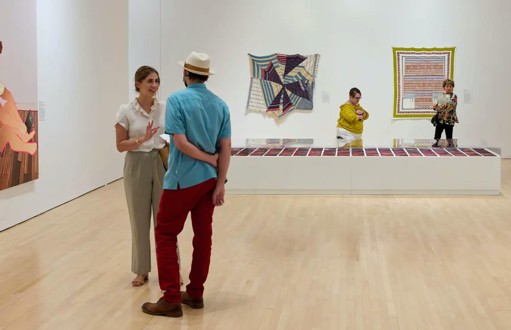 visitors looking at art at the Kemper Museum of Contemporary Art