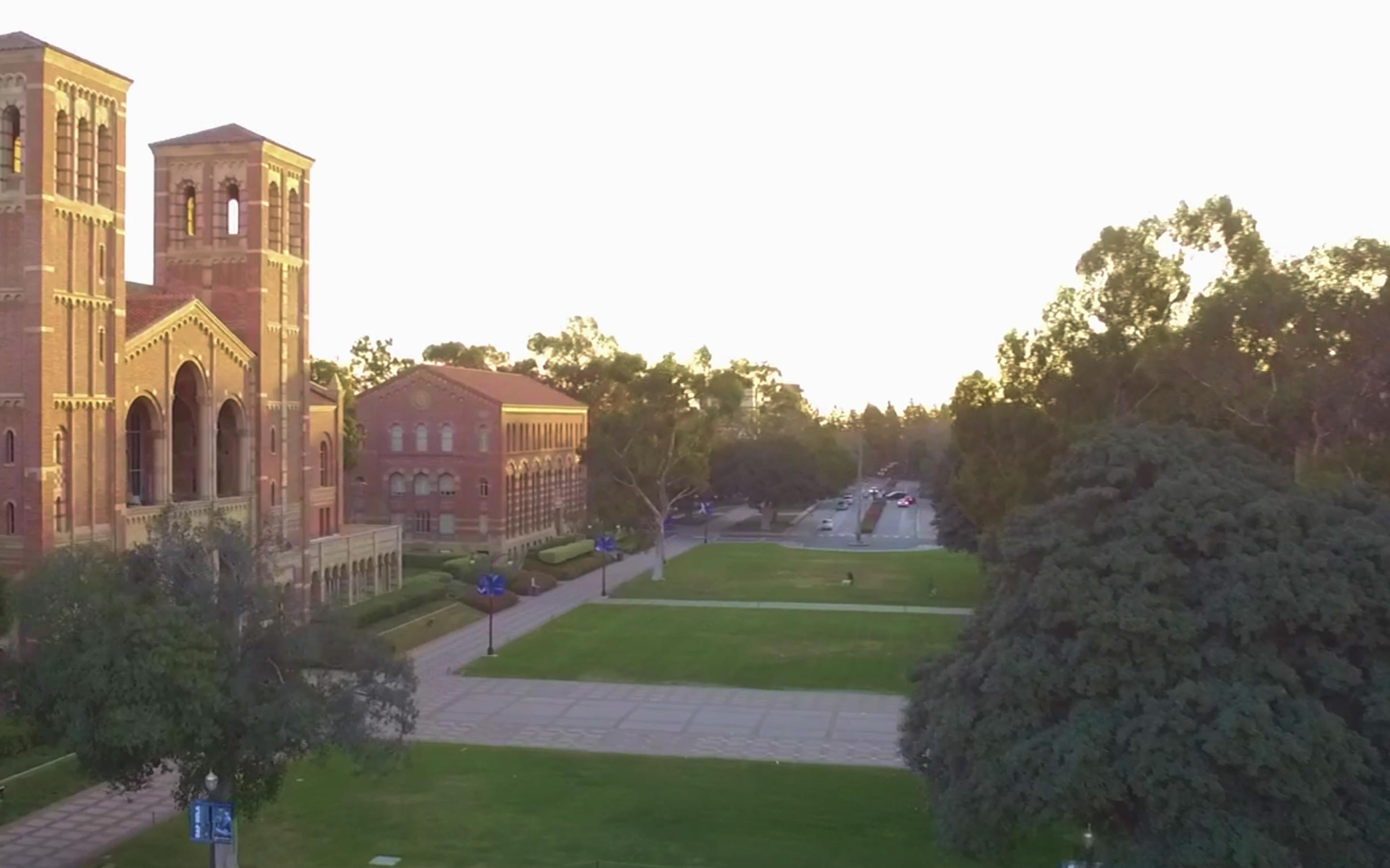 An aerial shot of the UCLA campus.