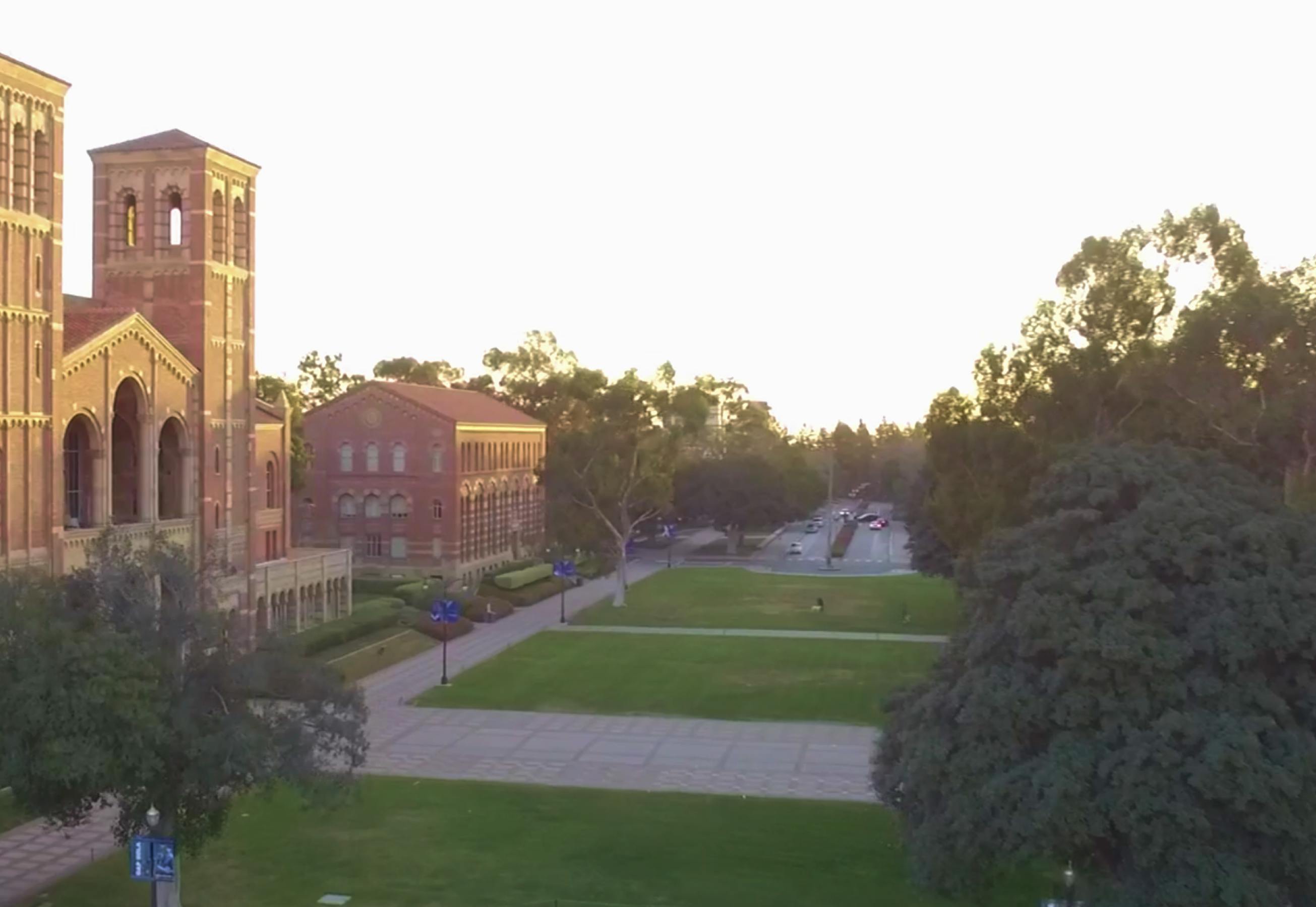 An aerial shot of the UCLA campus.