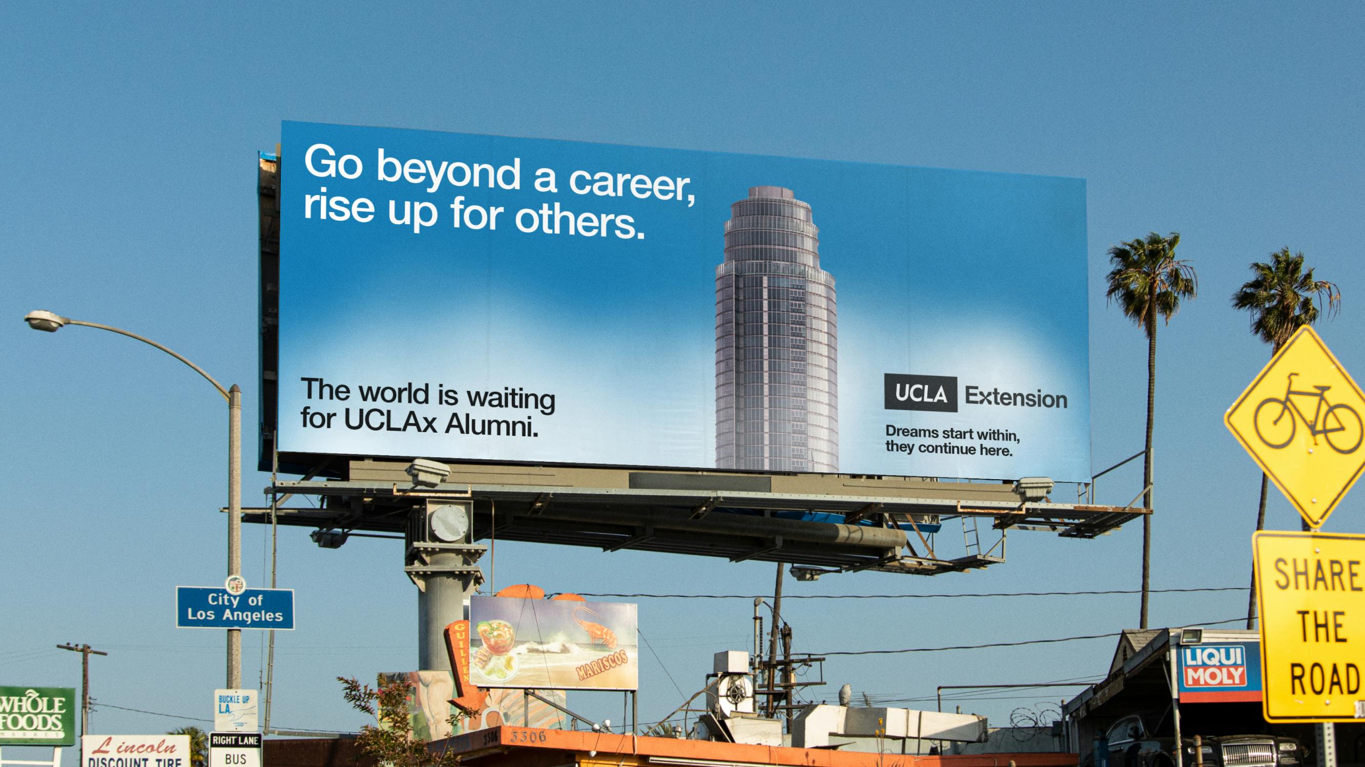 A billboard for UCLA Extension