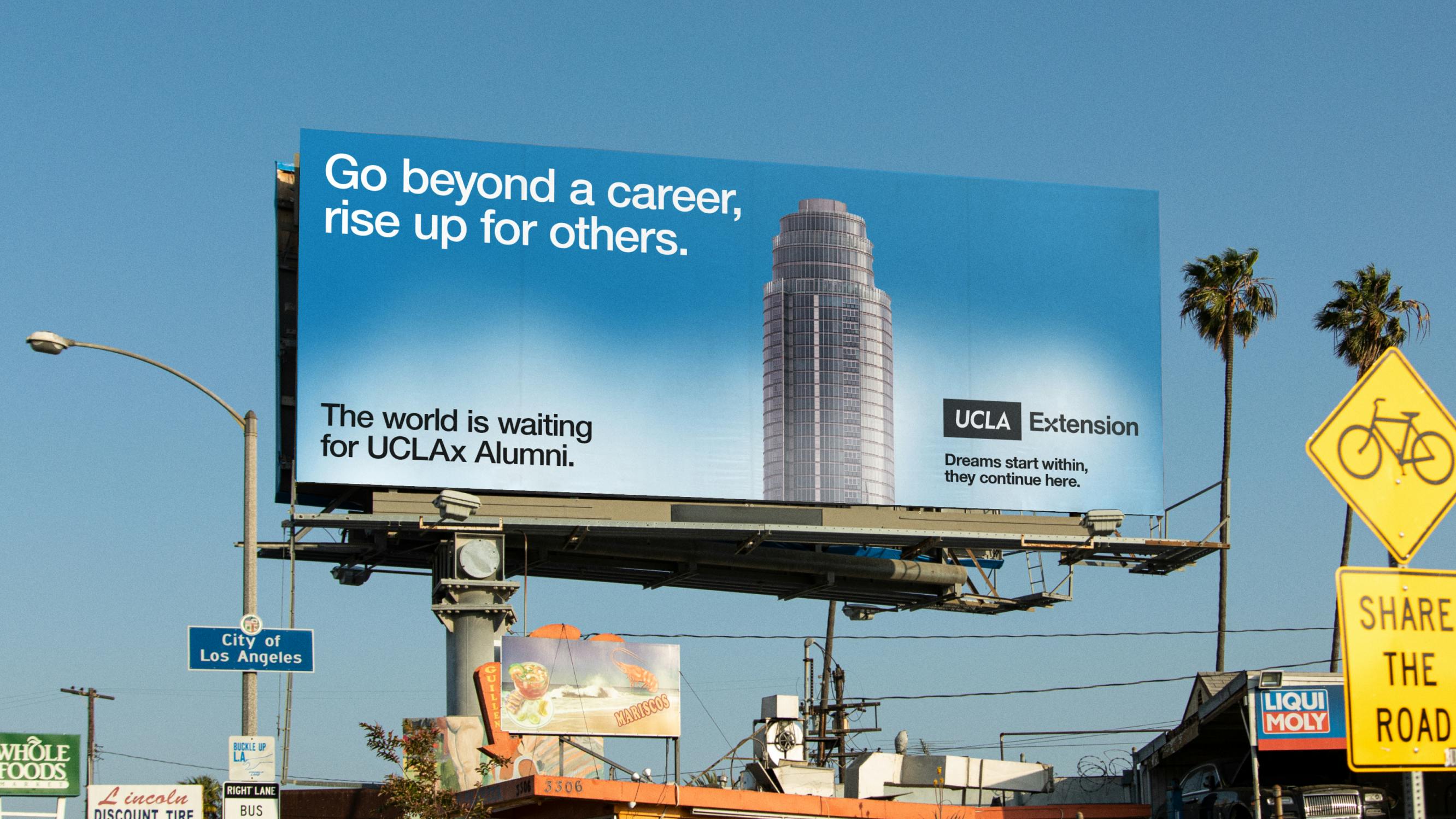 A billboard for UCLA Extension