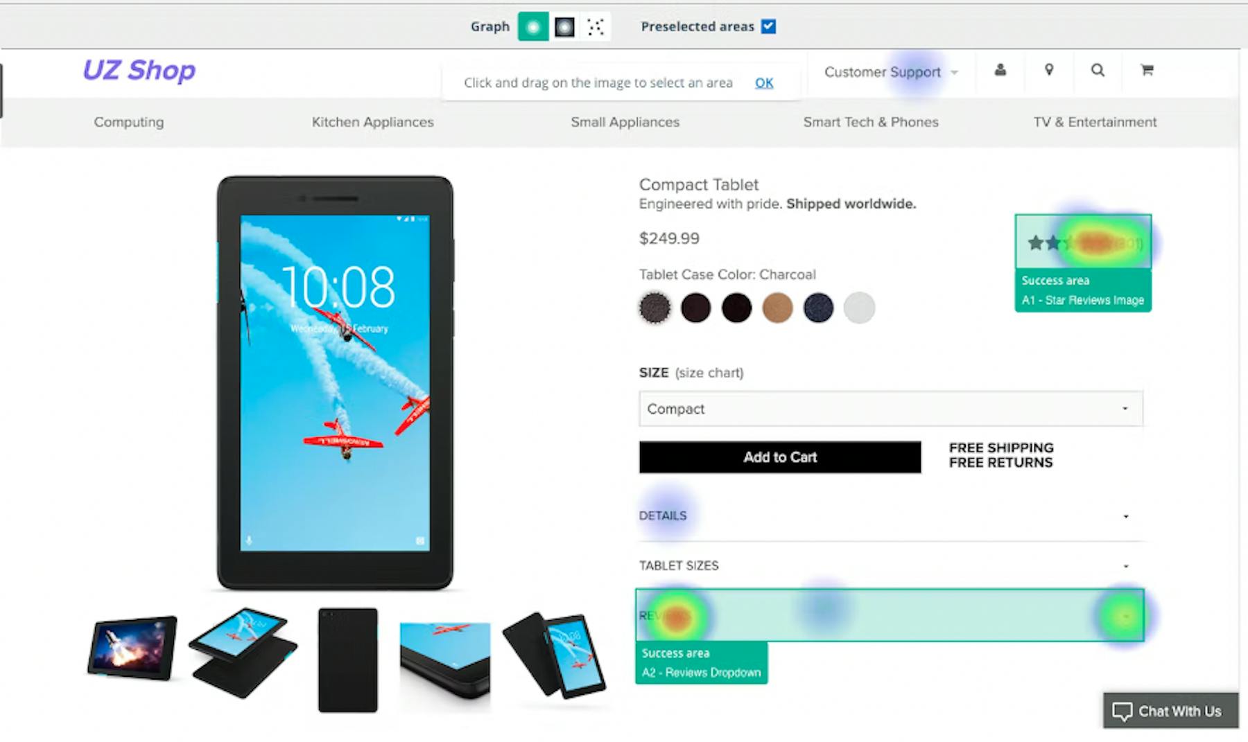 Click testing examples https://www.userzoom.com/click-testing/
