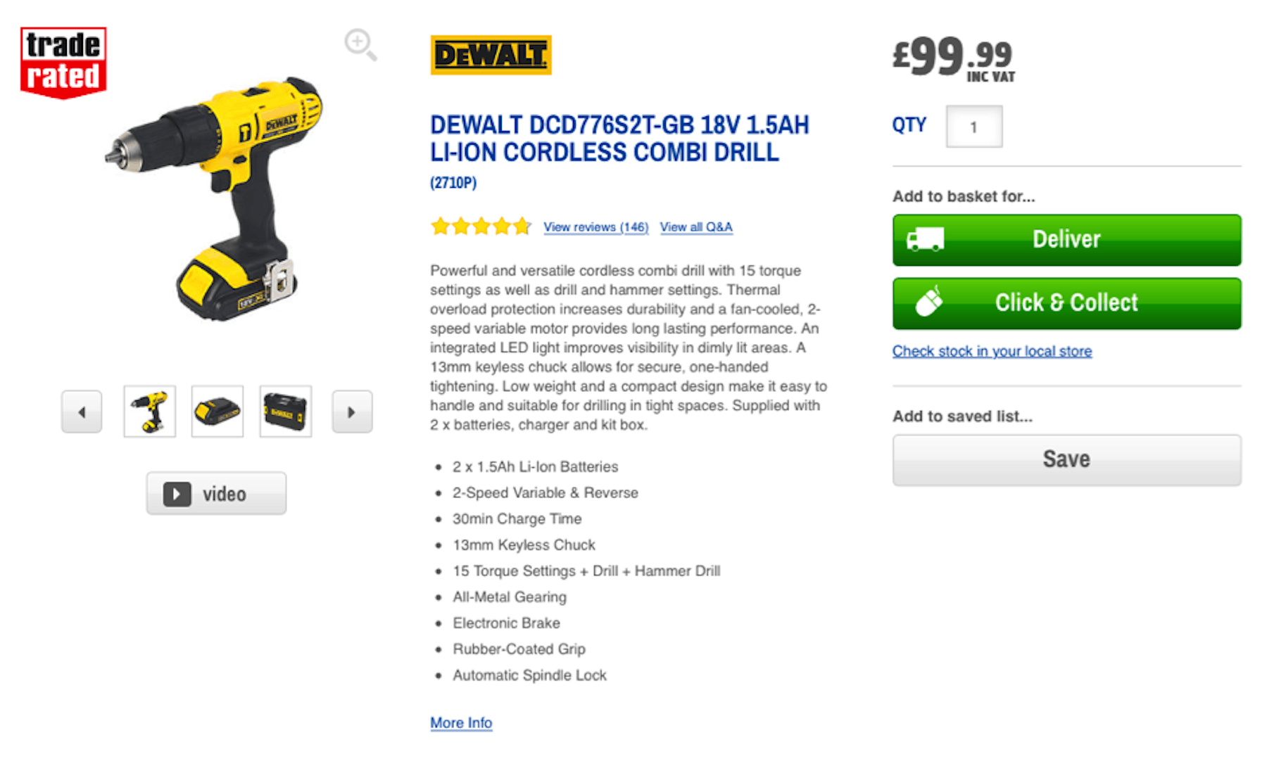 product copy and descriptions from Screwfix