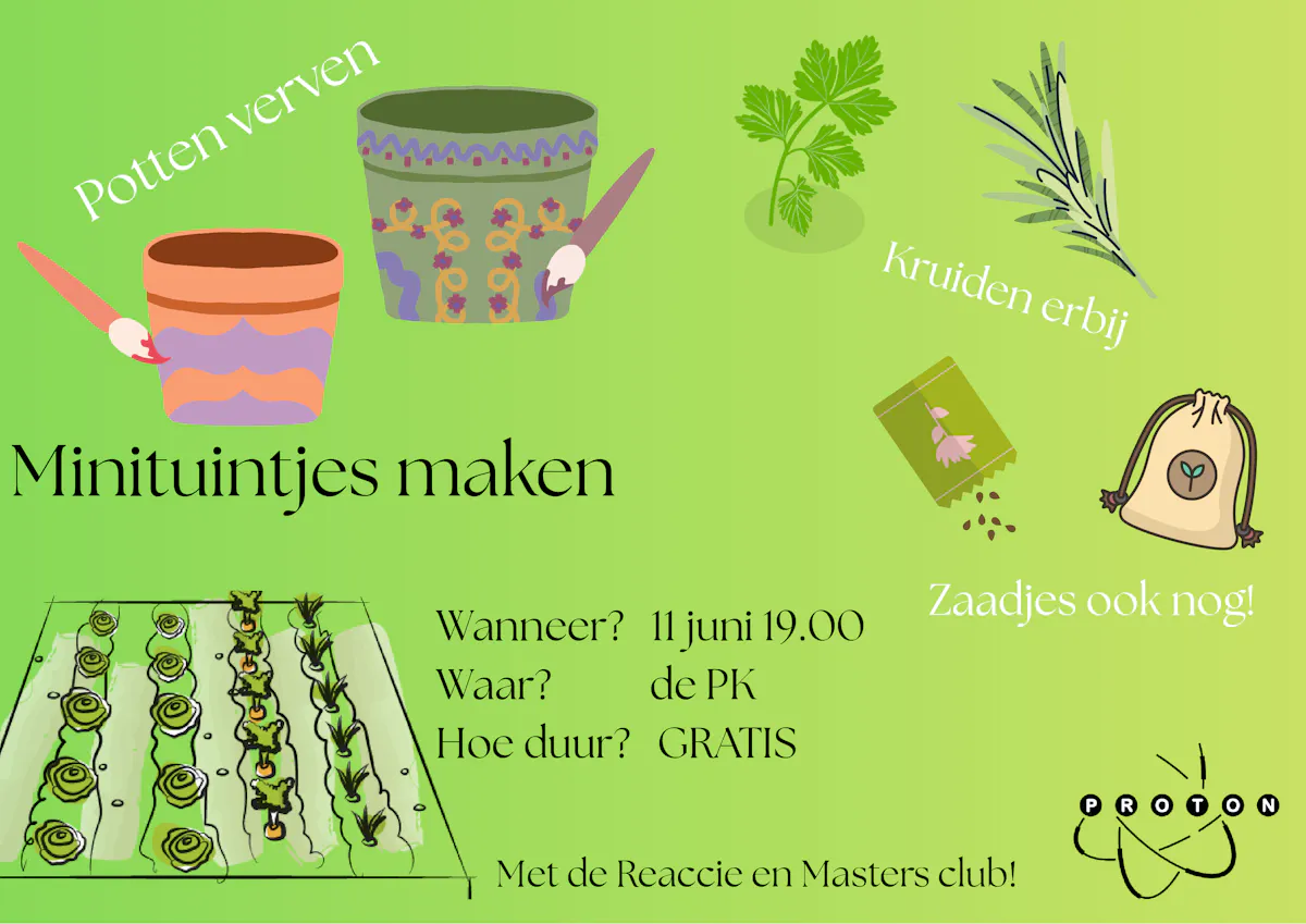 ReAcCie x Master's Club minituintjes maken!