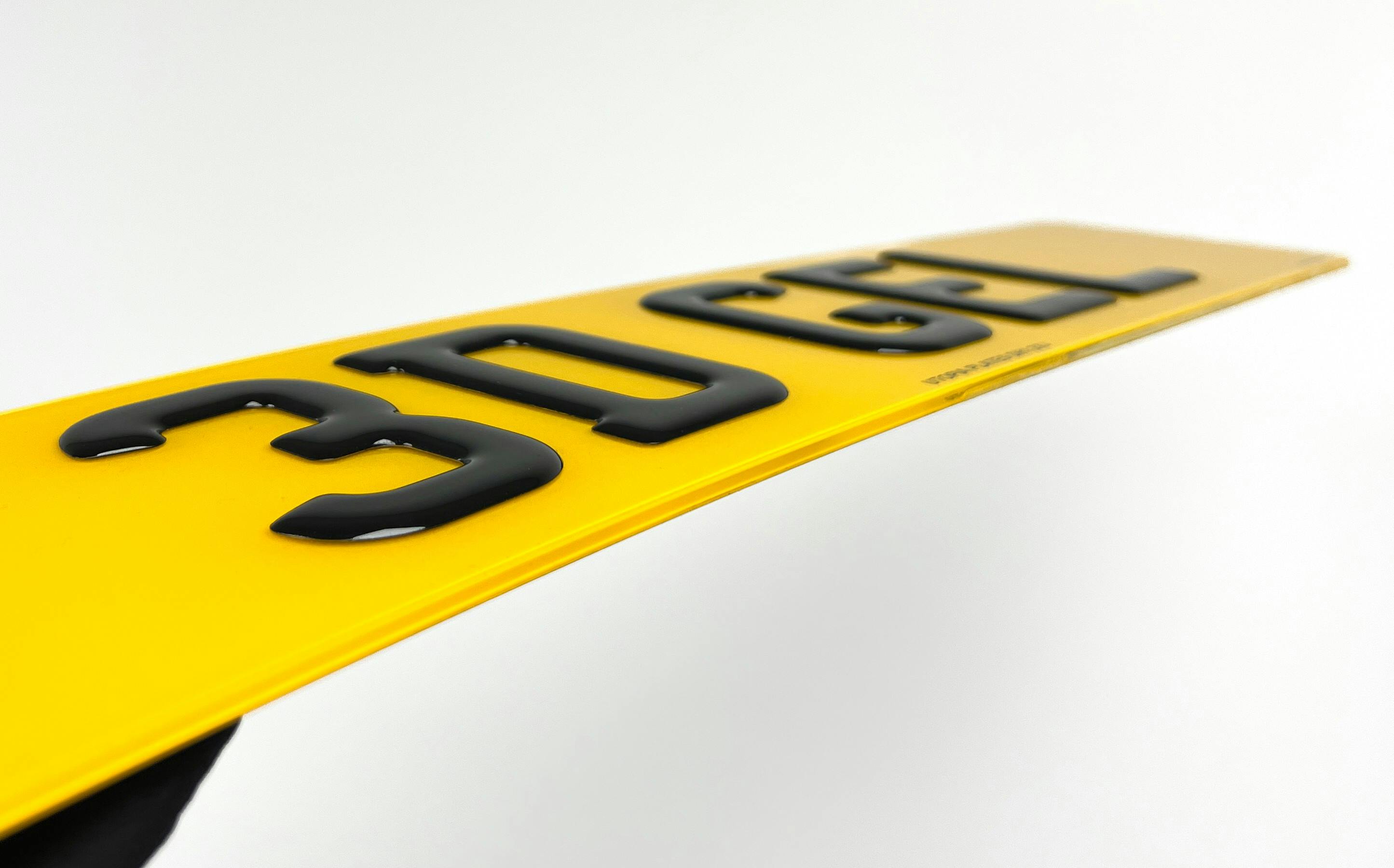 Are 4D Number Plates Made From Gel or Acrylic? 4D Gel Plates - Bespoke  Plates