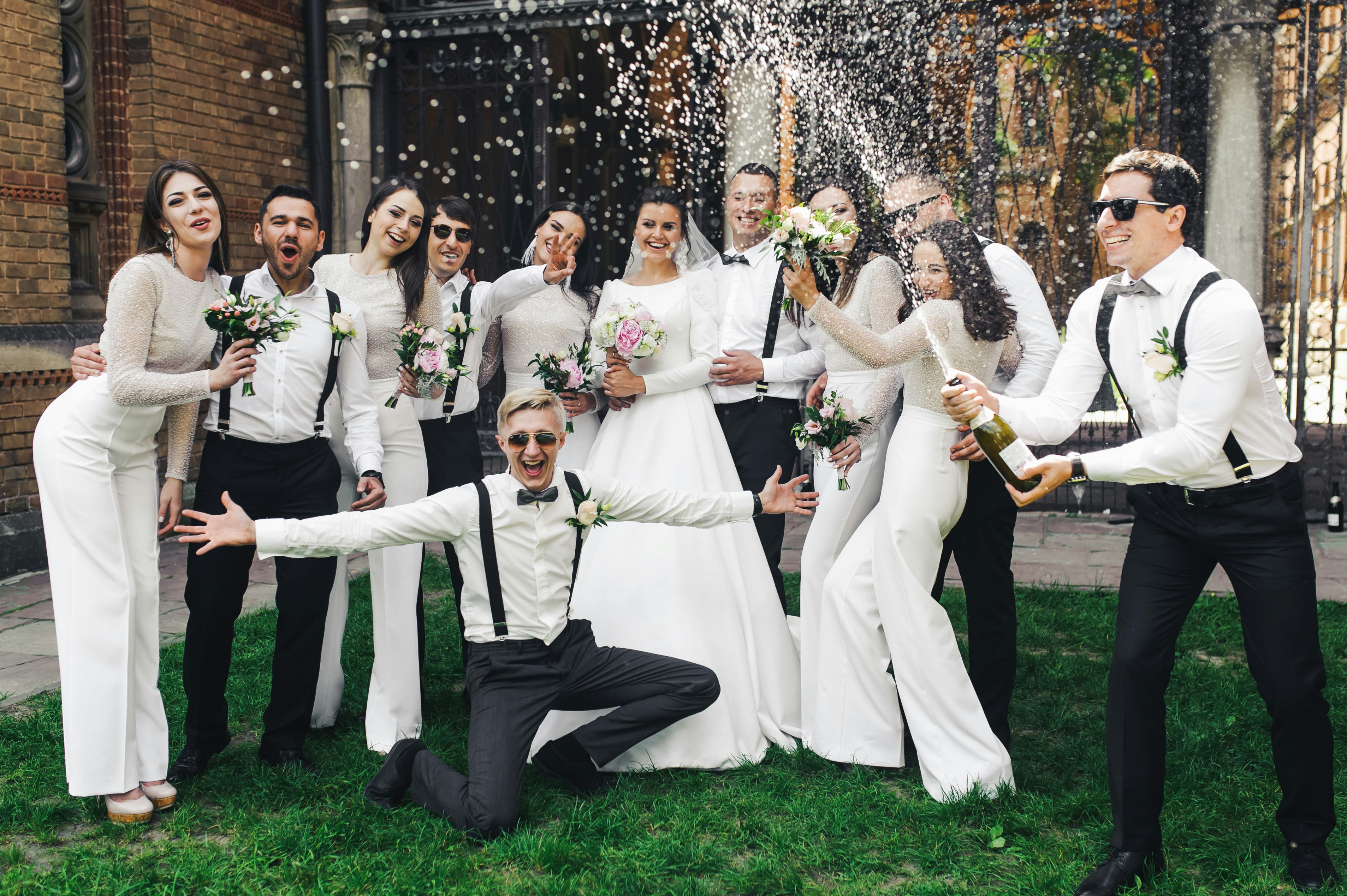 photo groupe mariage