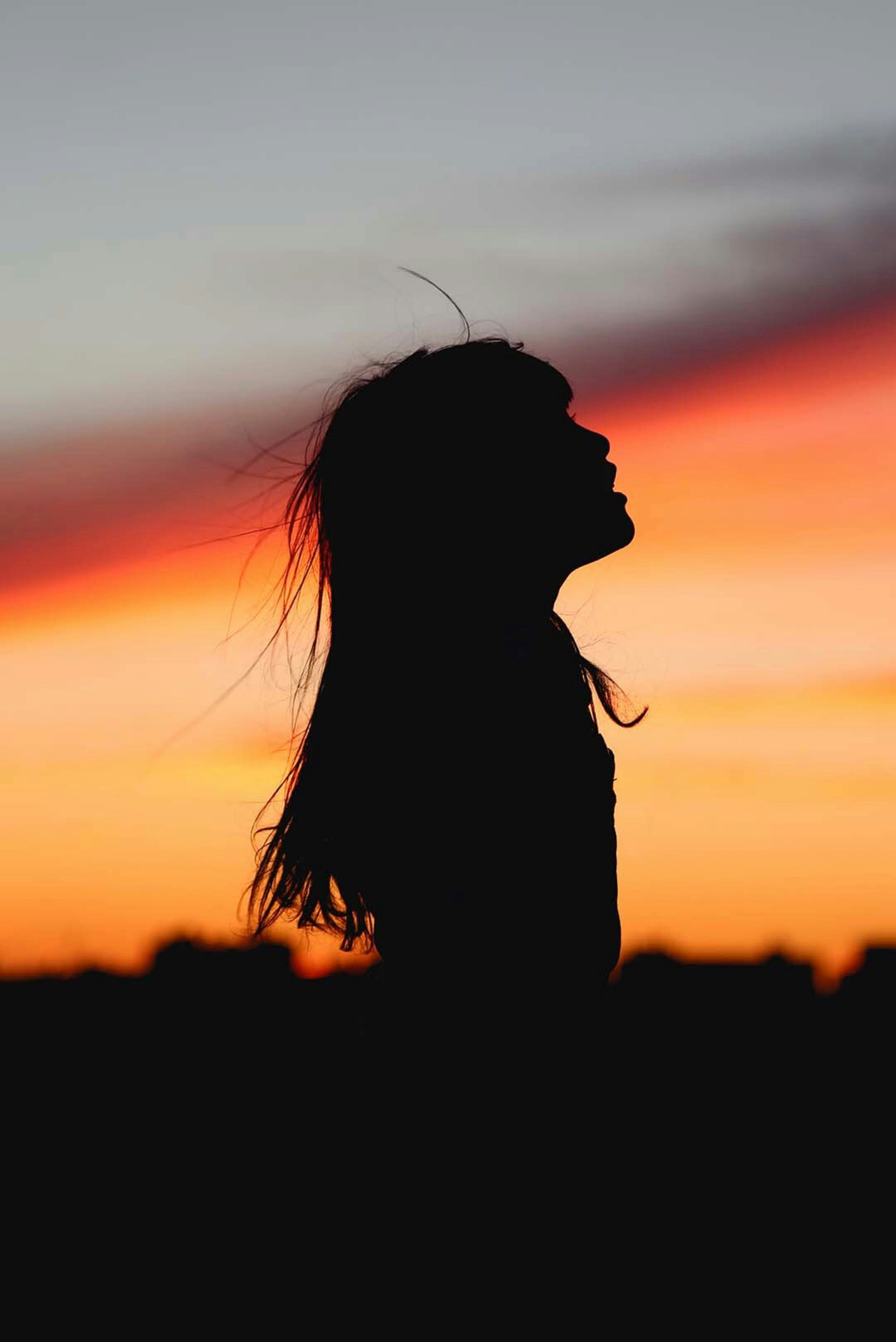 photo silhouette portrait, shooting photo silhouette