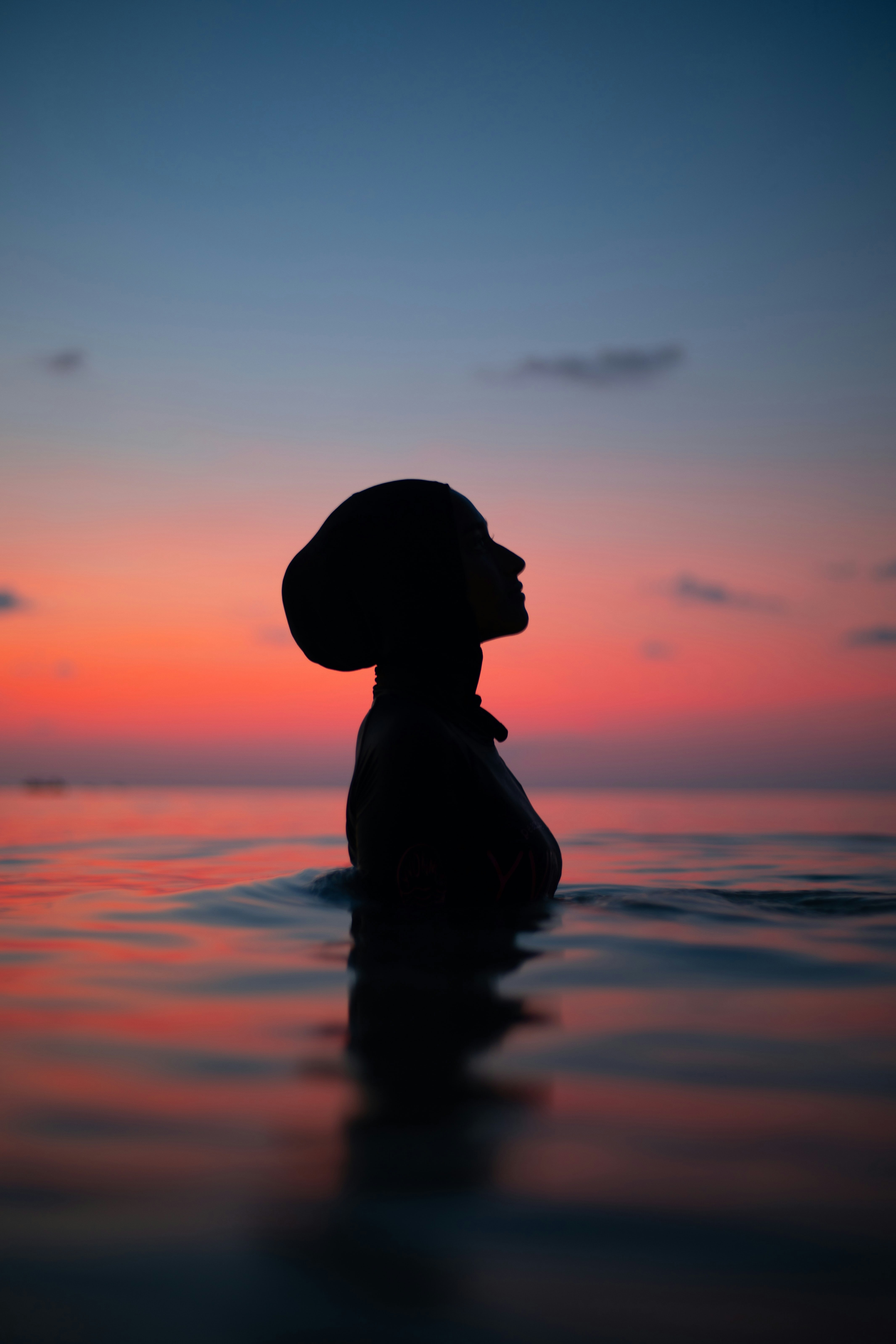photo silhouette portrait, shooting photo portrait