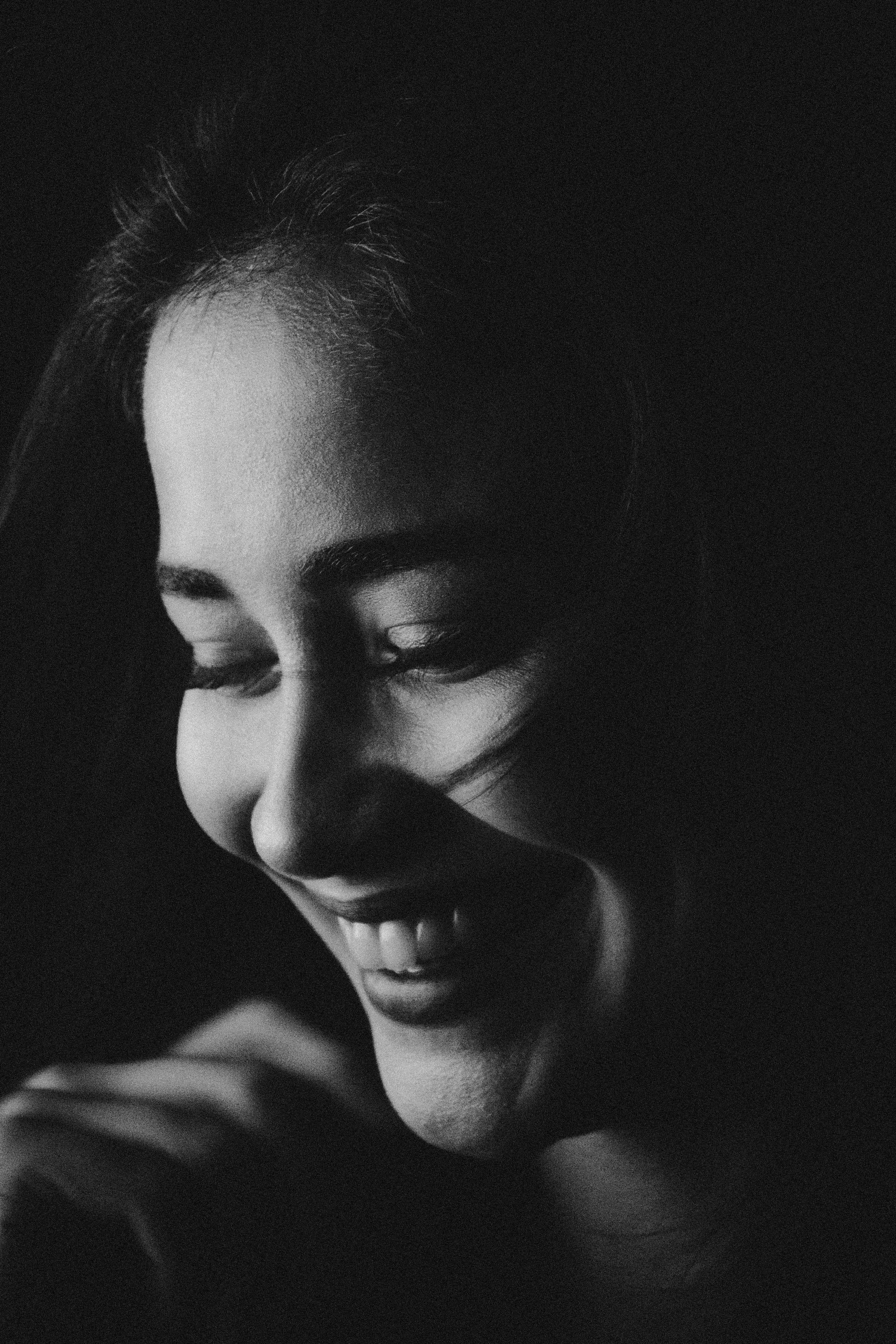 portrait noir et blanc, photo noir et blanc
