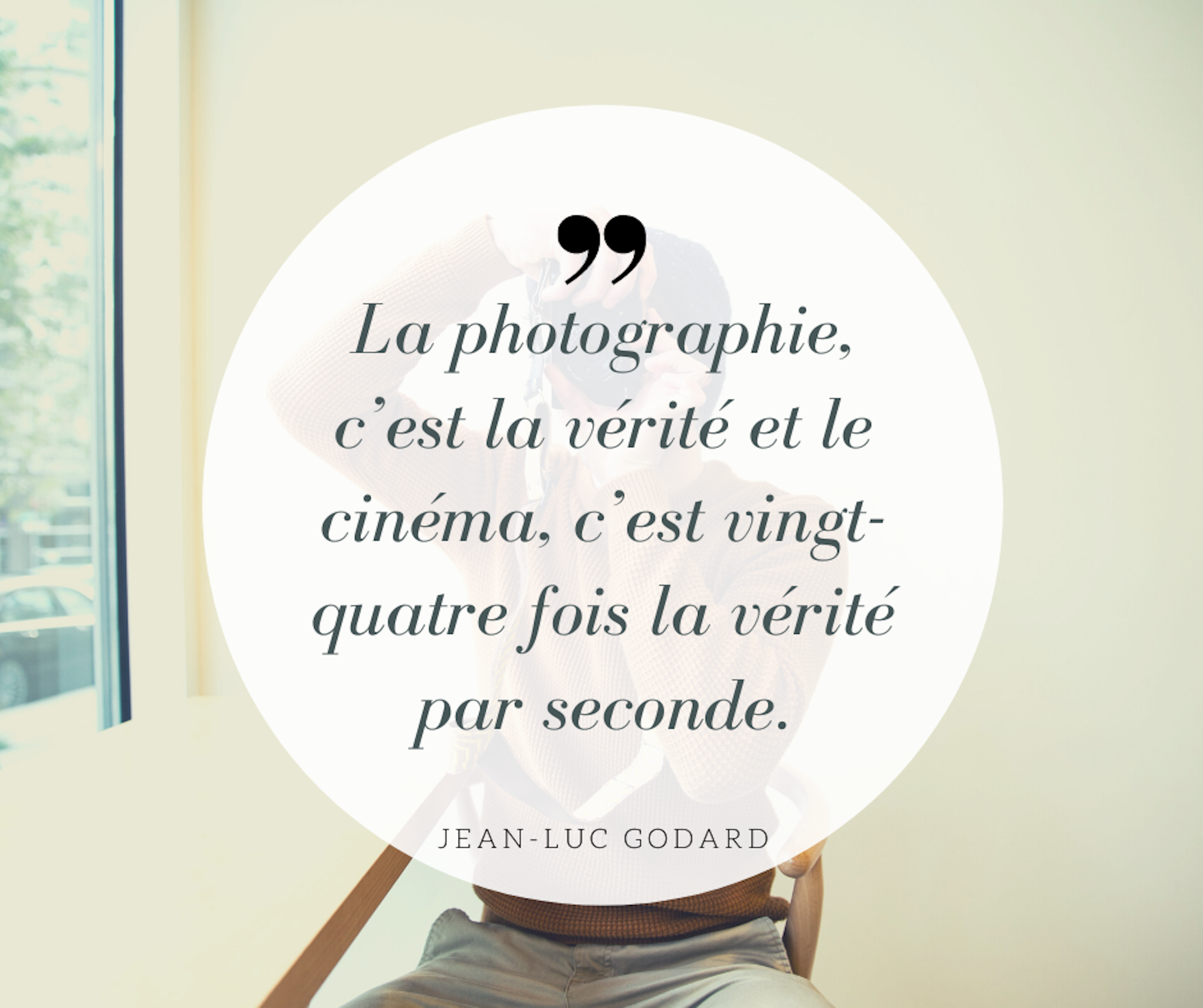 La photographie, c'est la vérité et le cinéma, c'est vingt-quatre fois la vérité par second