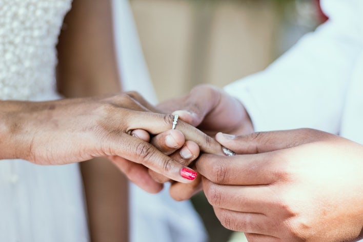 bague fiançaille, fiançaille, mariage
