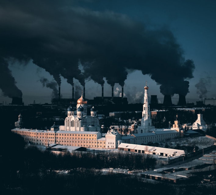 concours photos drone pollution Moscou, photographe drone, photographie drone