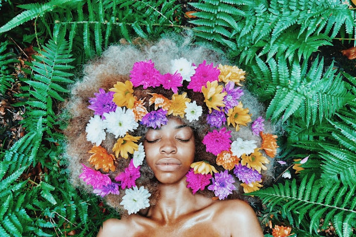 photographie femme, photo femme, photographie fleurs
