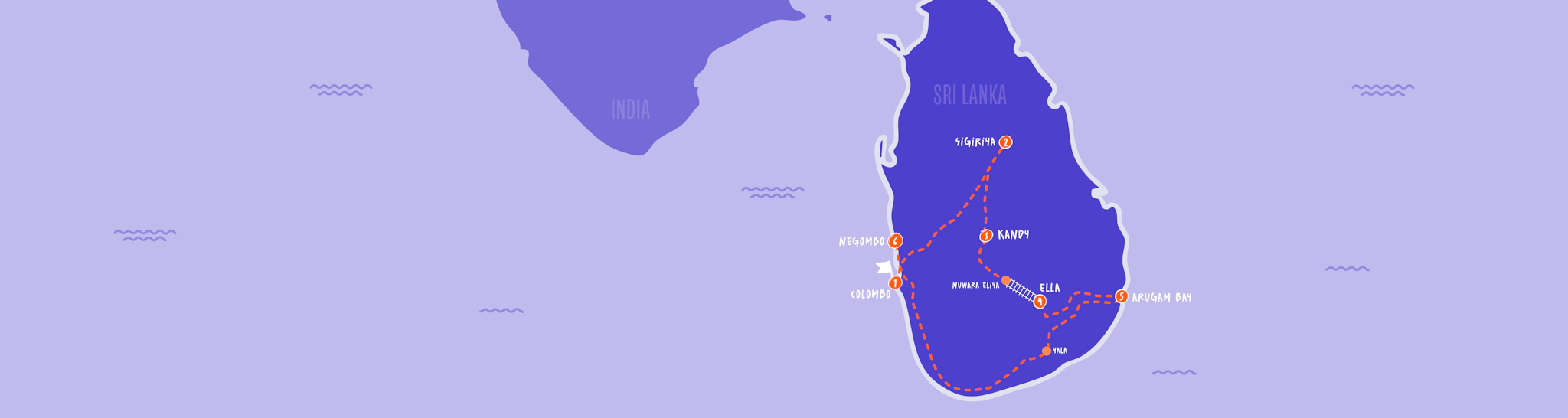 Mappa Sri Lanka summer