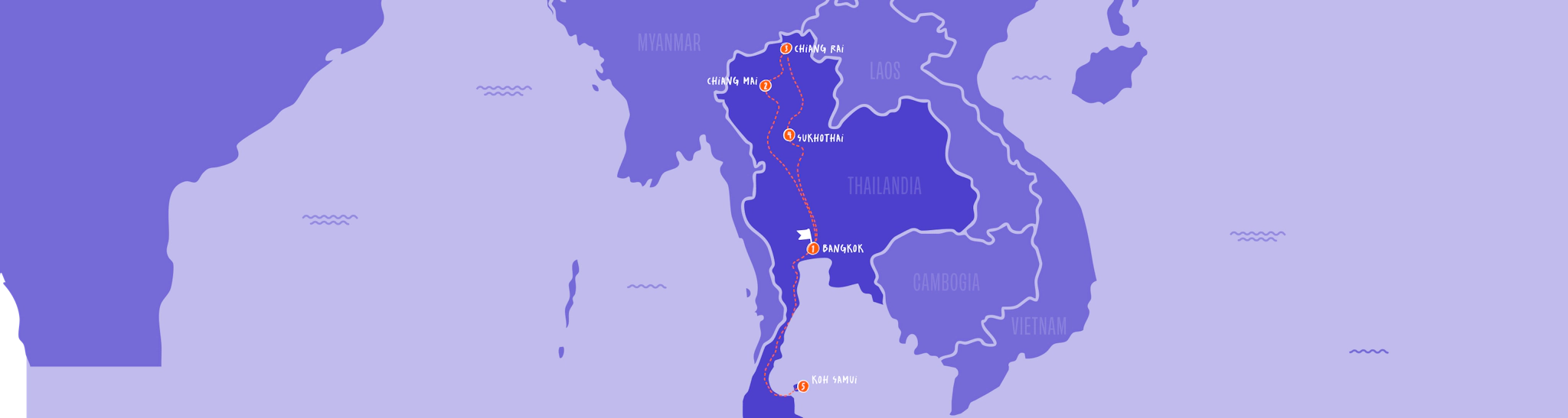 Thailandia mappa