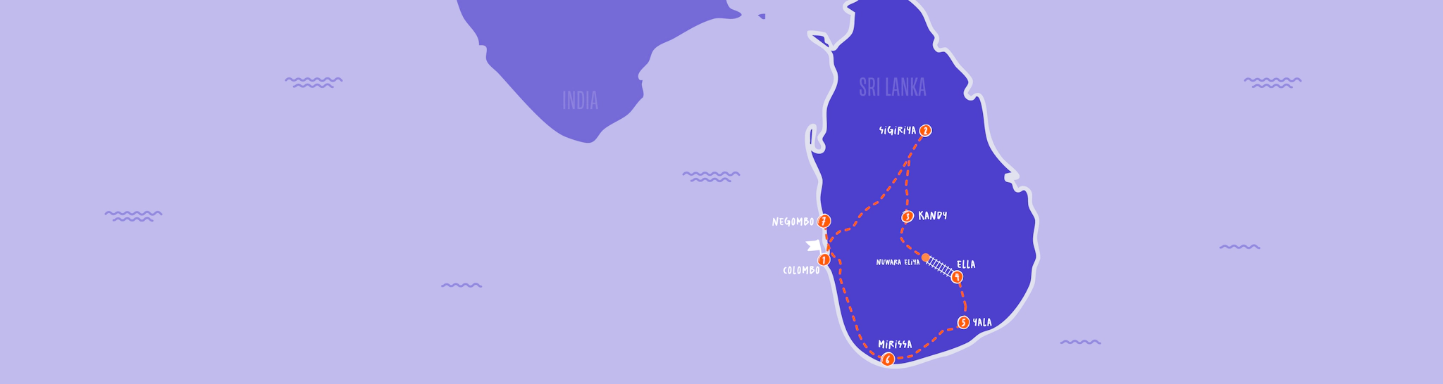 Mappa Sri Lanka Winter