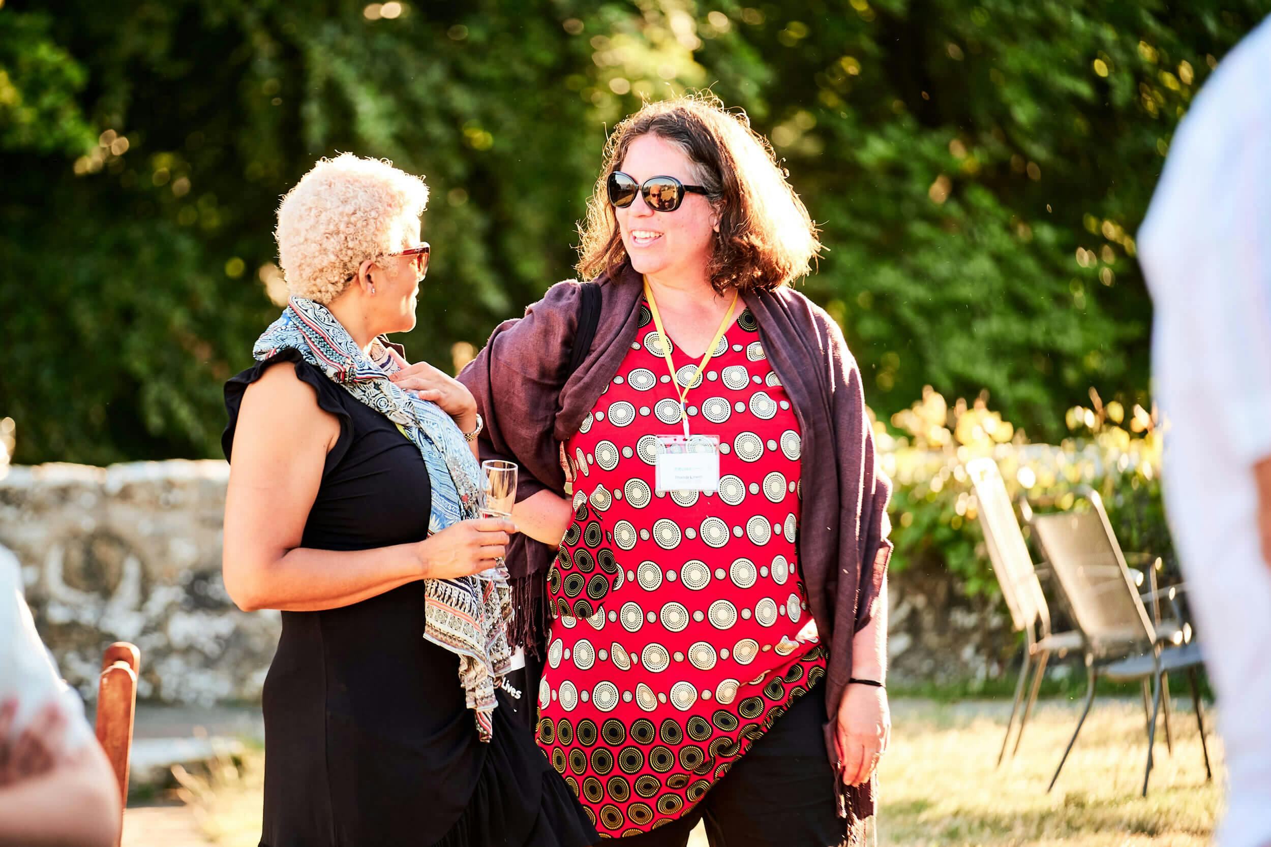 Families & Staff chatting