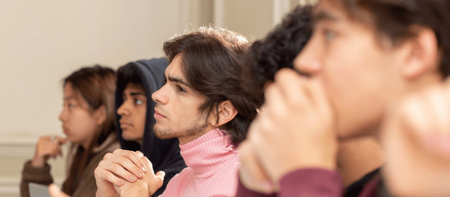 students during a class