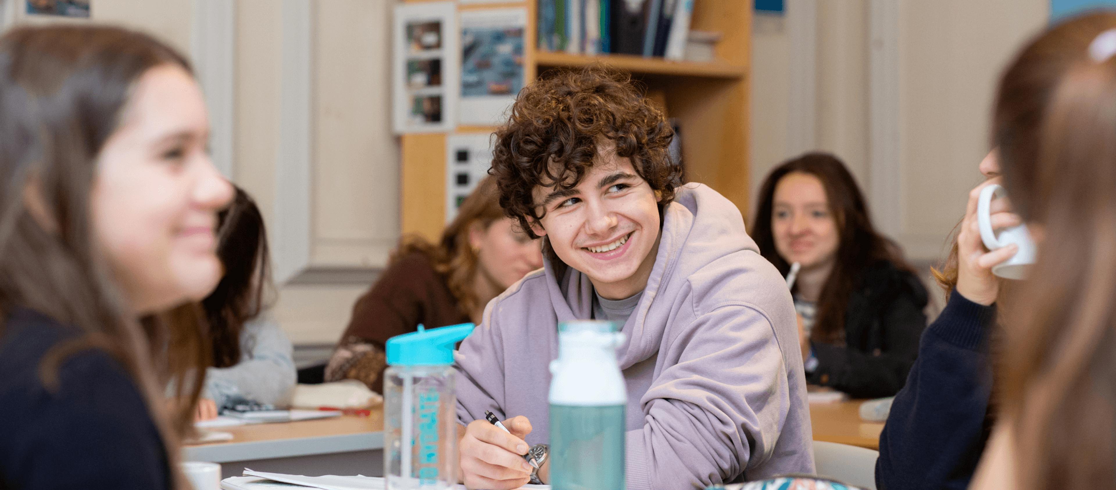 student smiling