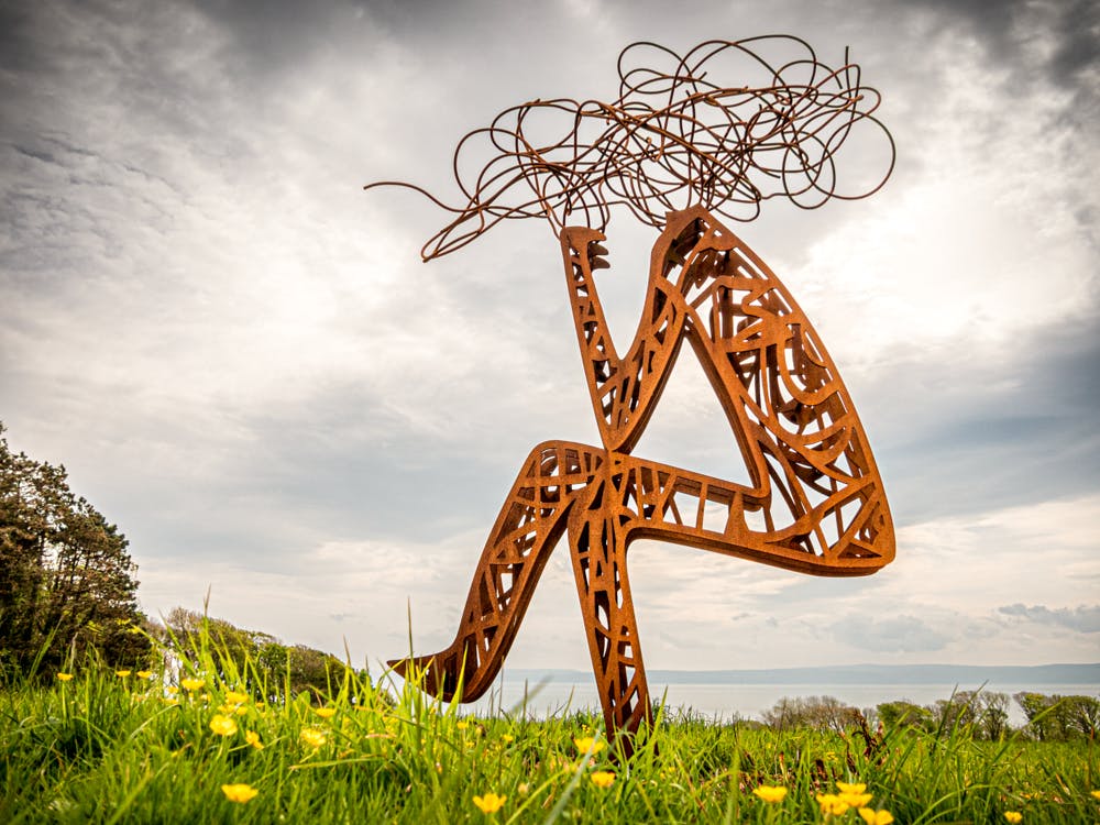 sculpture amongst nature