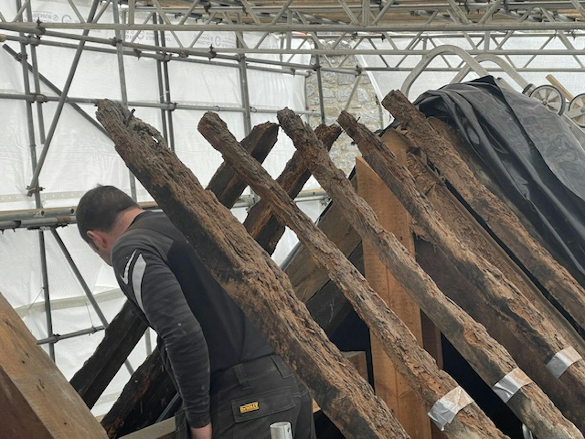 St Doants Castle roof repairs