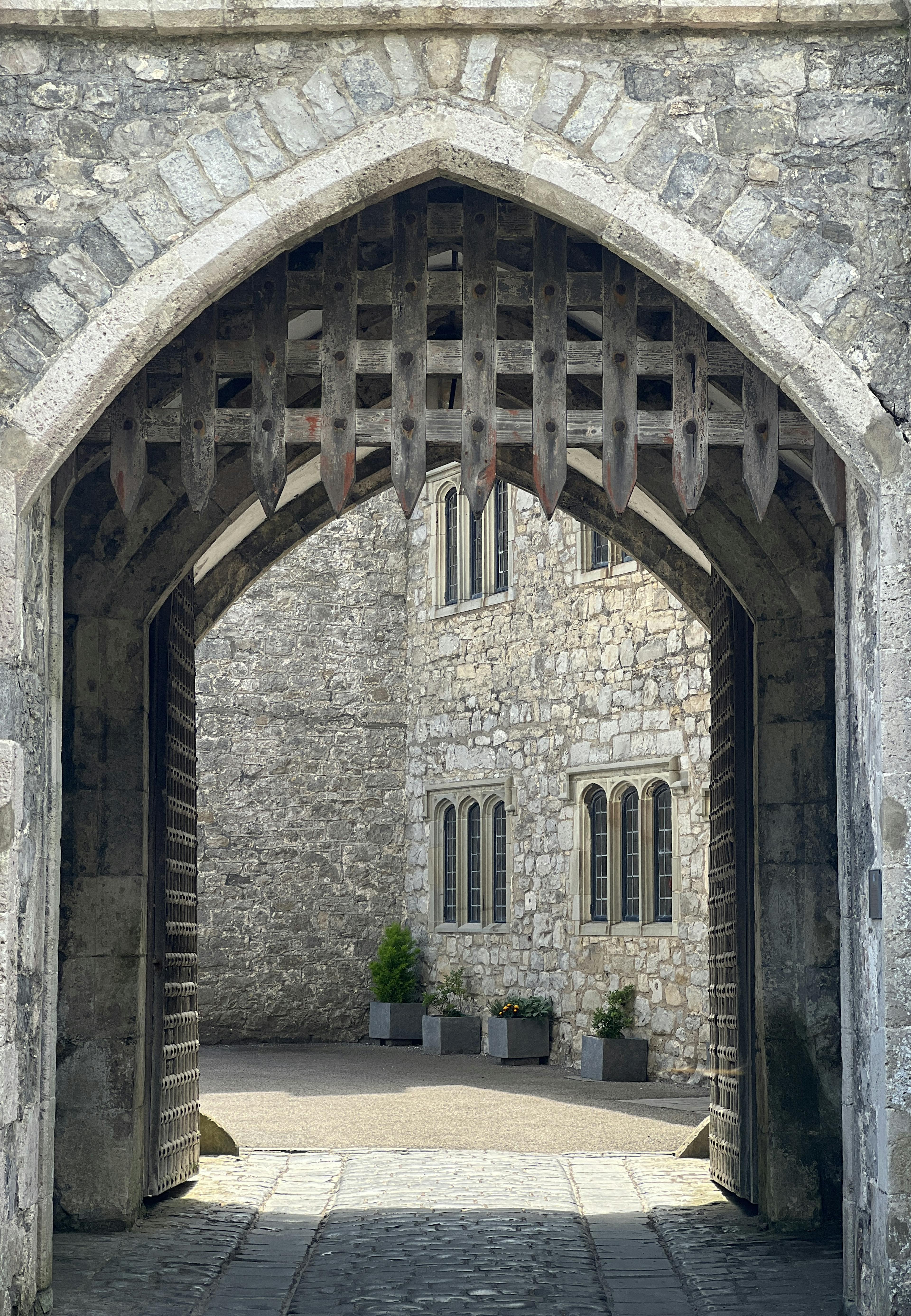 The Portcullis gate at St Donats Castle