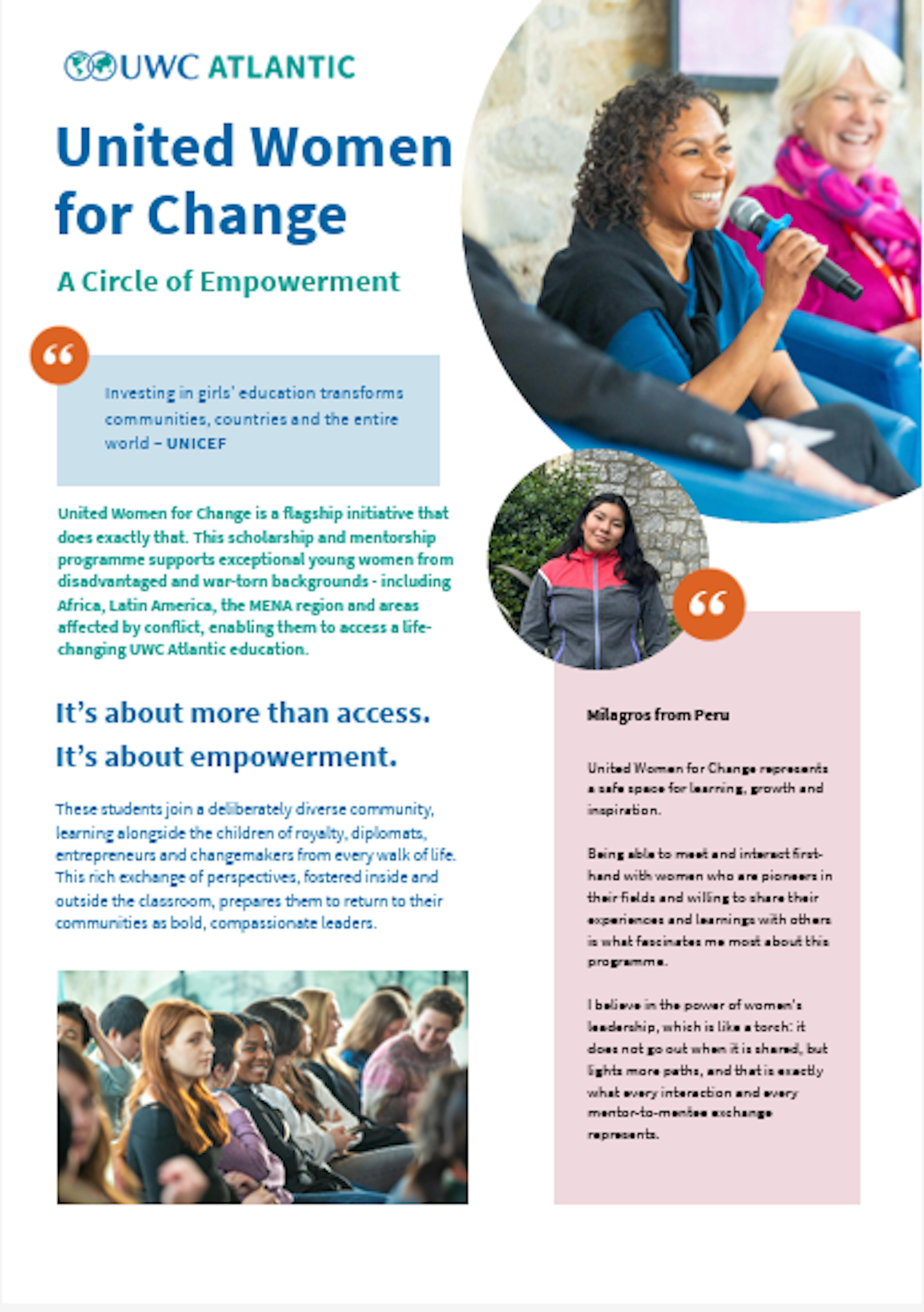The United Women for Change programme at UWC Atlantic