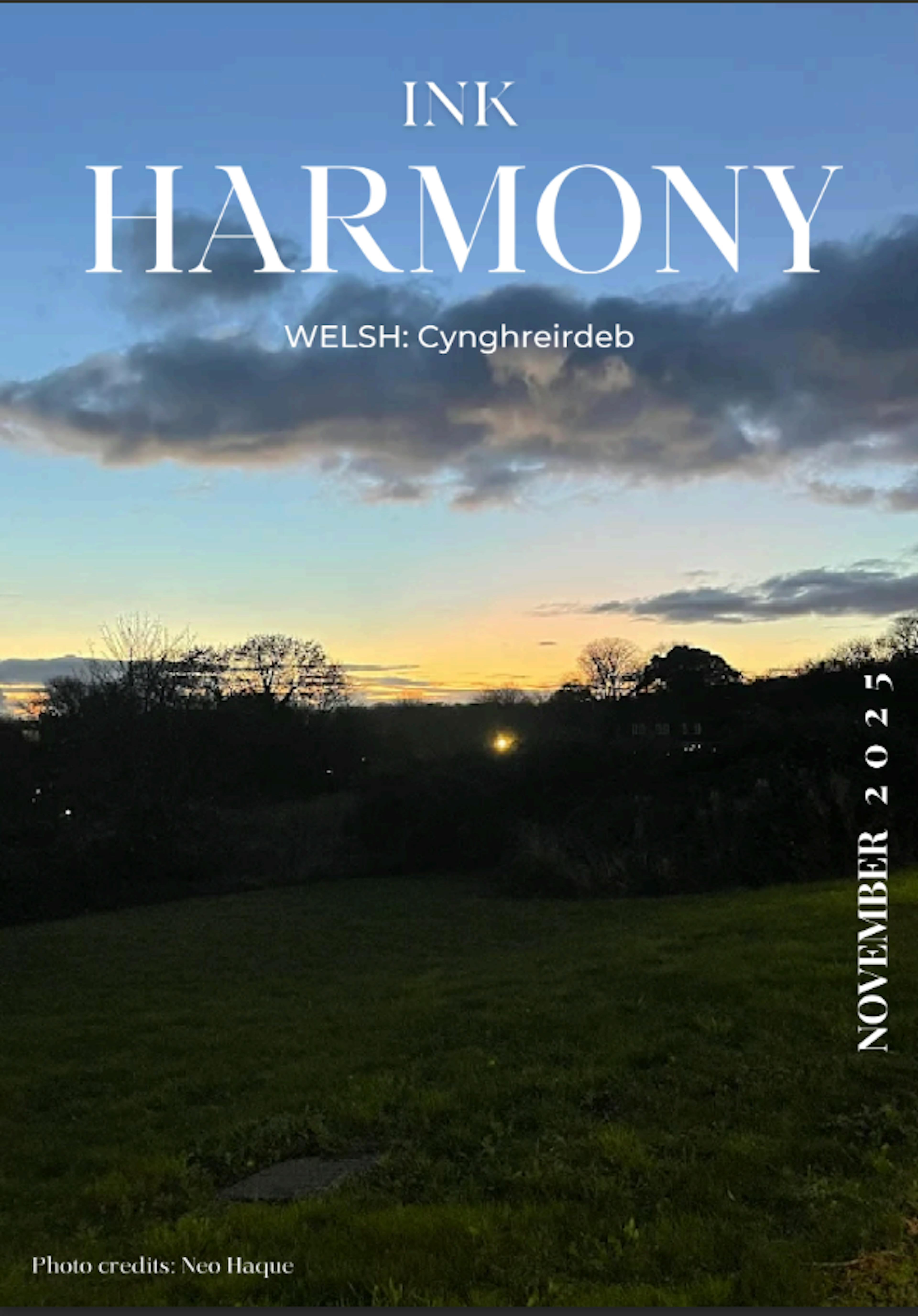 Student magazine Harmony front cover