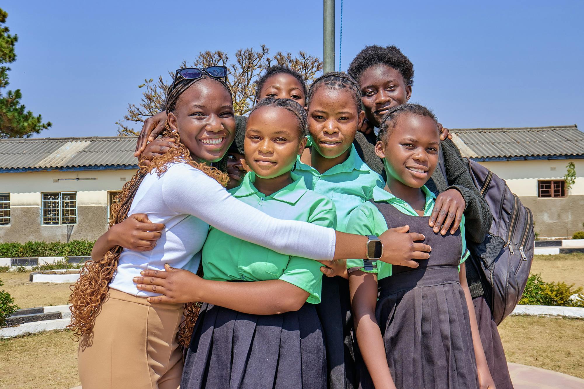 Chimwemwe at a Zambian School