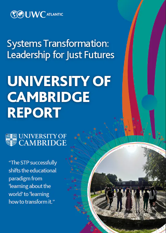 Front cover for the University of Cambridge report for the Systems Transformation Pathway for UWC Atlantic