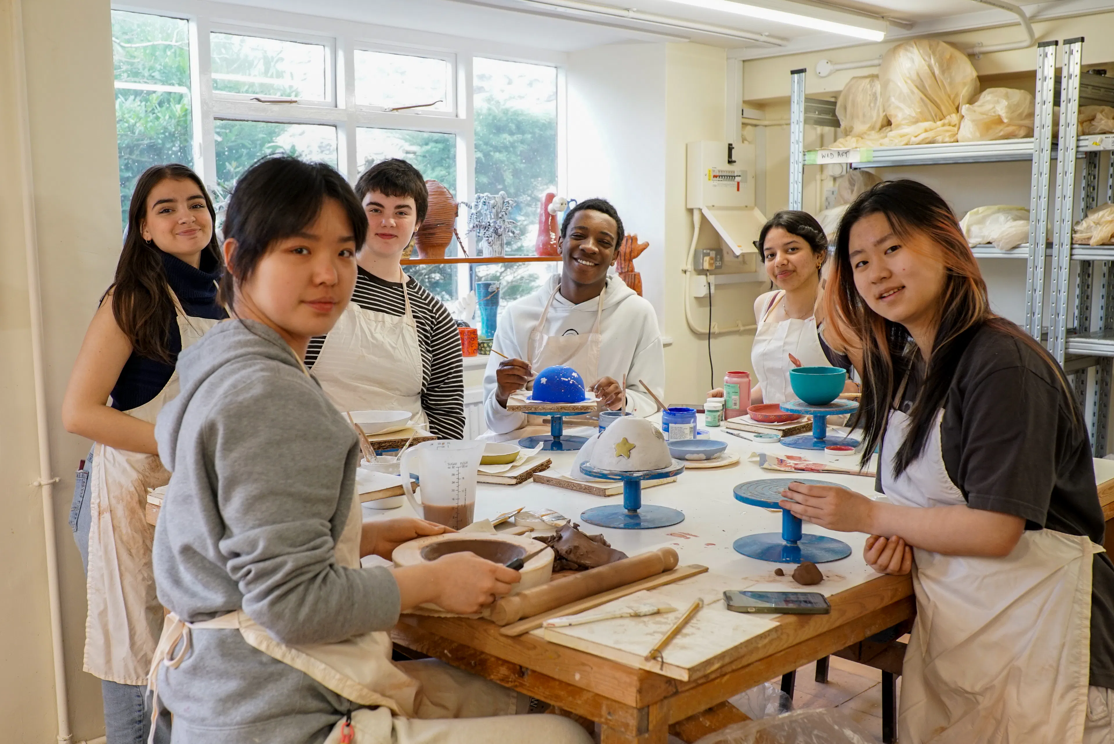 Pottery making during UWC Atlantic project week