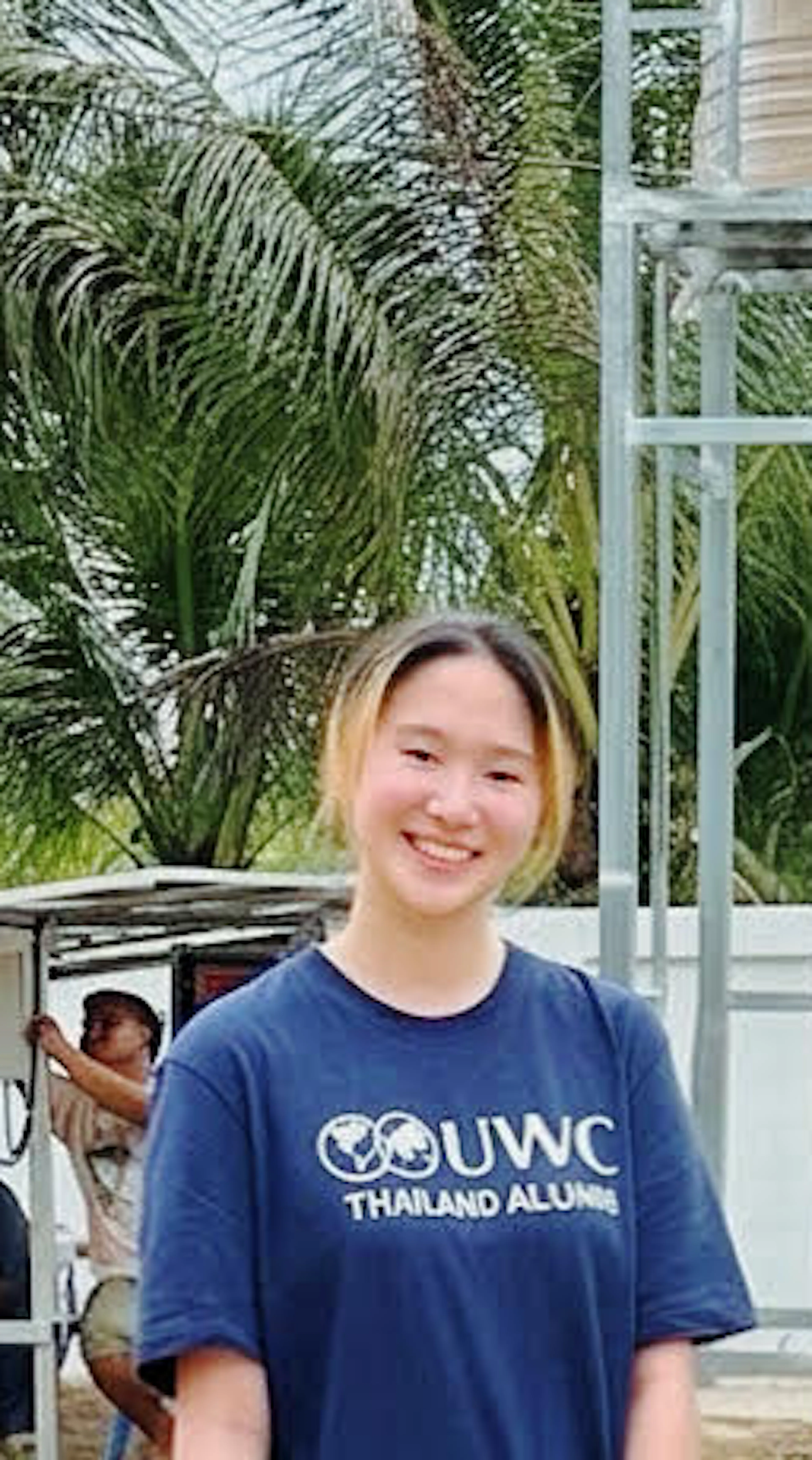 Roong UWC Atlantic Student studying for the systems Transformation pathway in the Water impact area