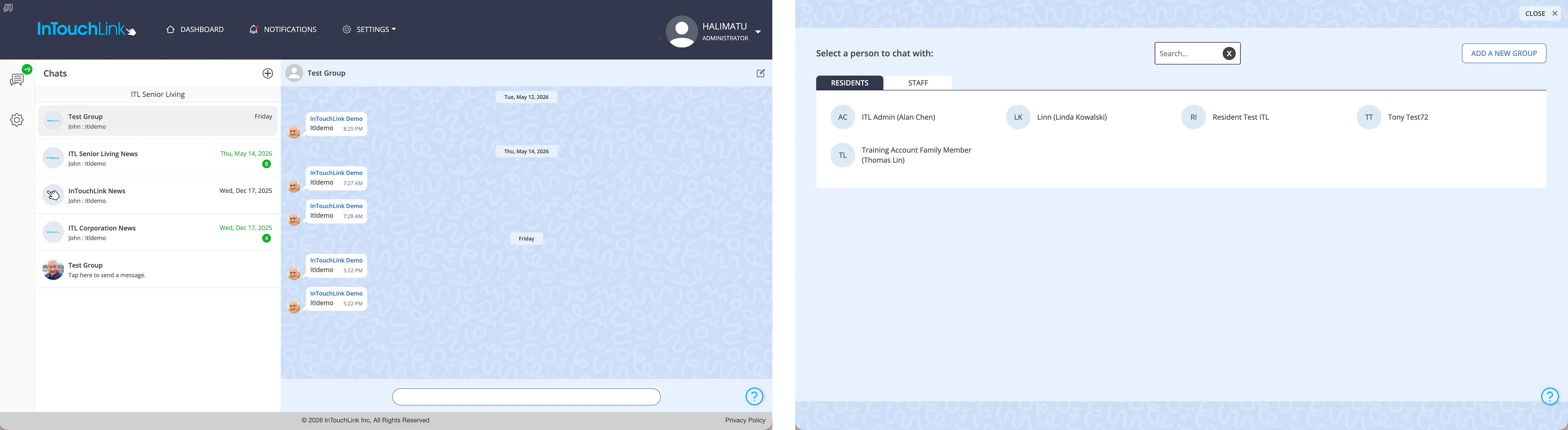 Screenshots of the existing iteration