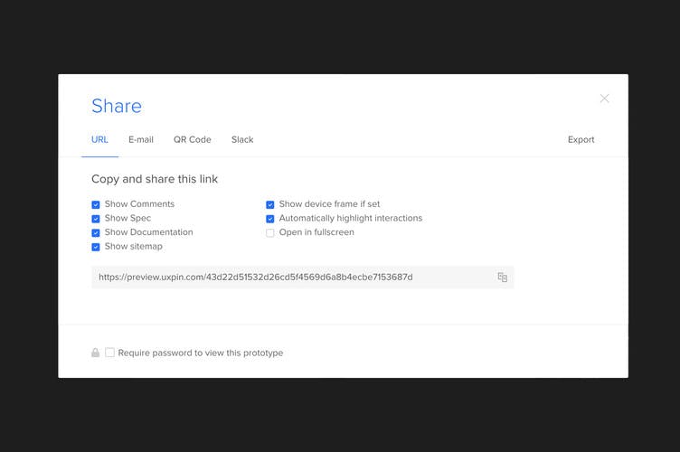 Uxpin Docs Sharing