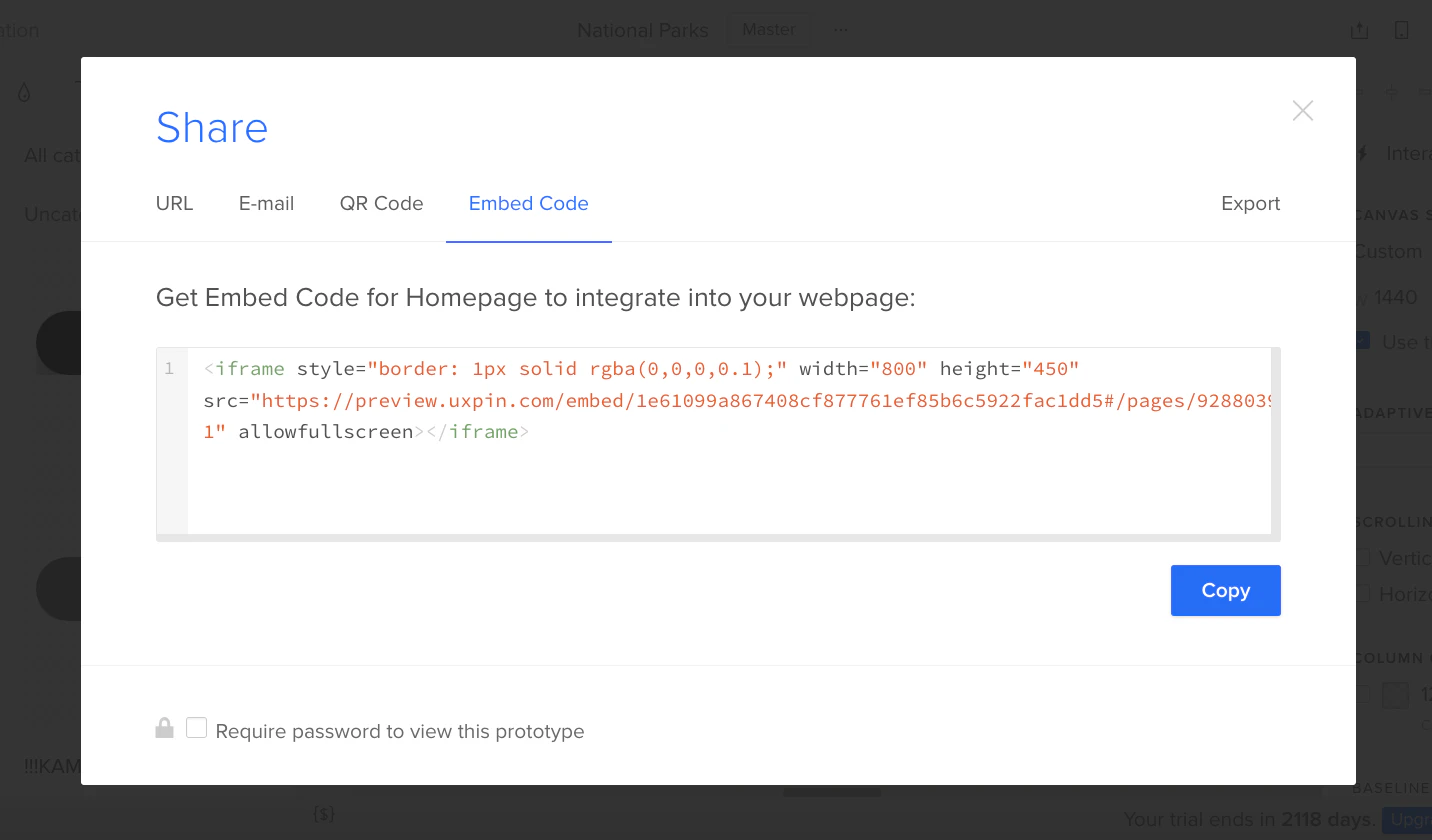 Preview and Share | Sharing