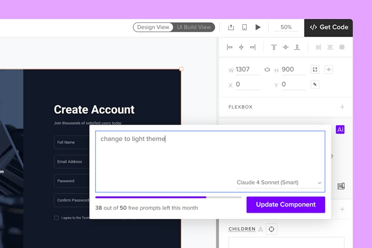 UXPin dashboard