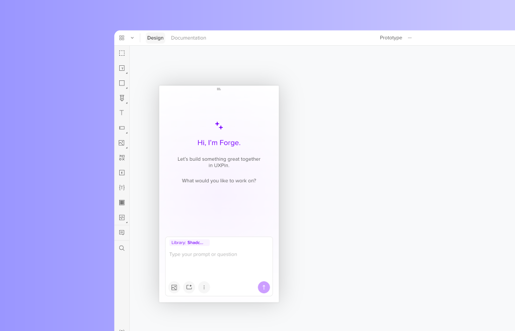 UXPin dashboard